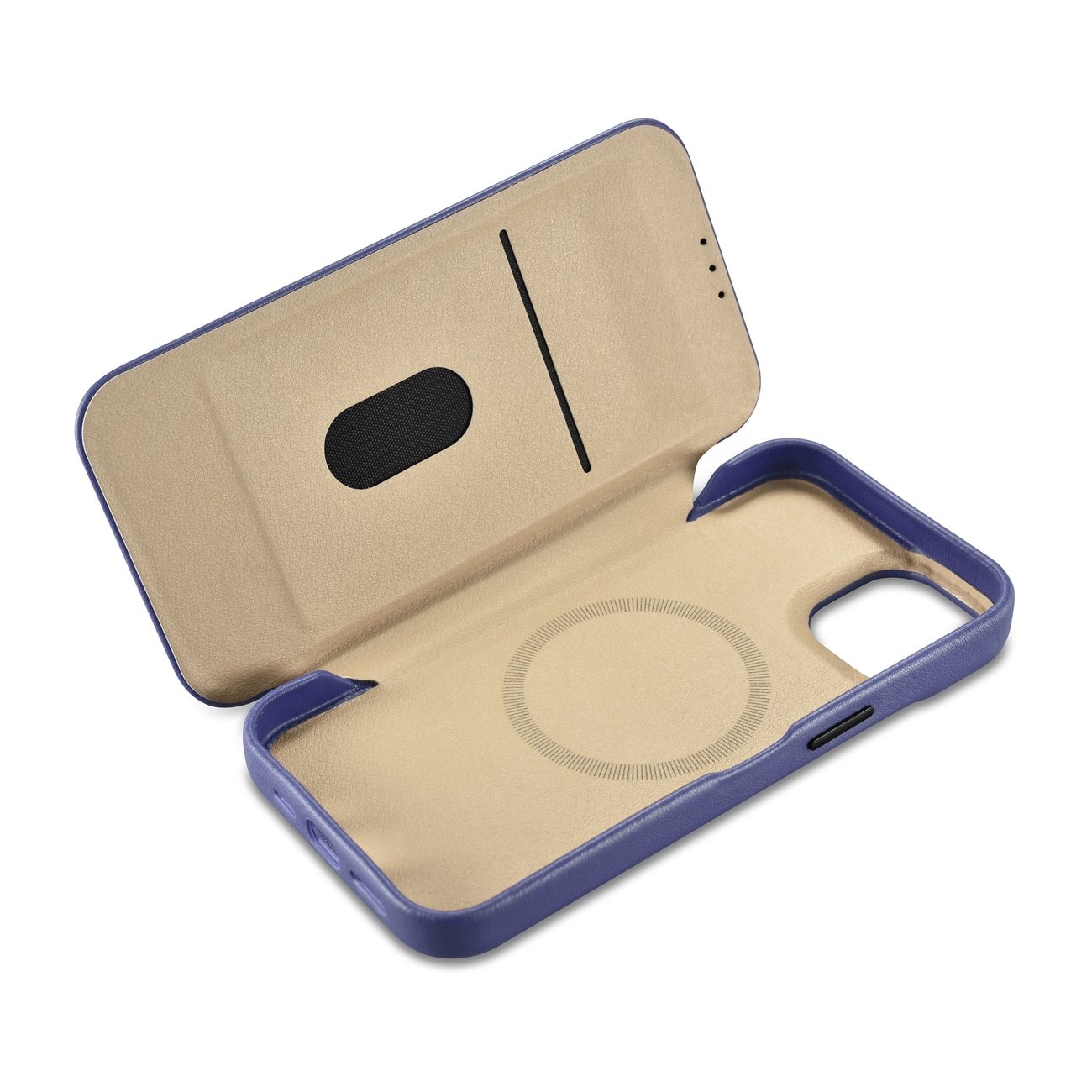 iCarer CE Premium Magnetisk Folio-etui til iPhone 14 Plus i lys lilla læder (WMI14220715-LP)