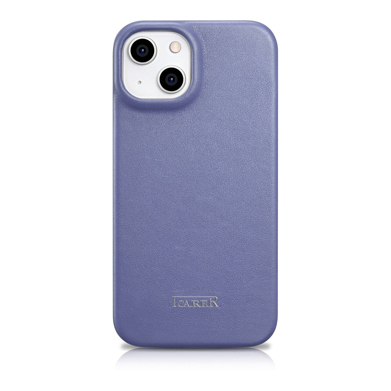 iCarer CE Premium Magnetisk Folio-etui til iPhone 14 Plus i lys lilla læder (WMI14220715-LP)