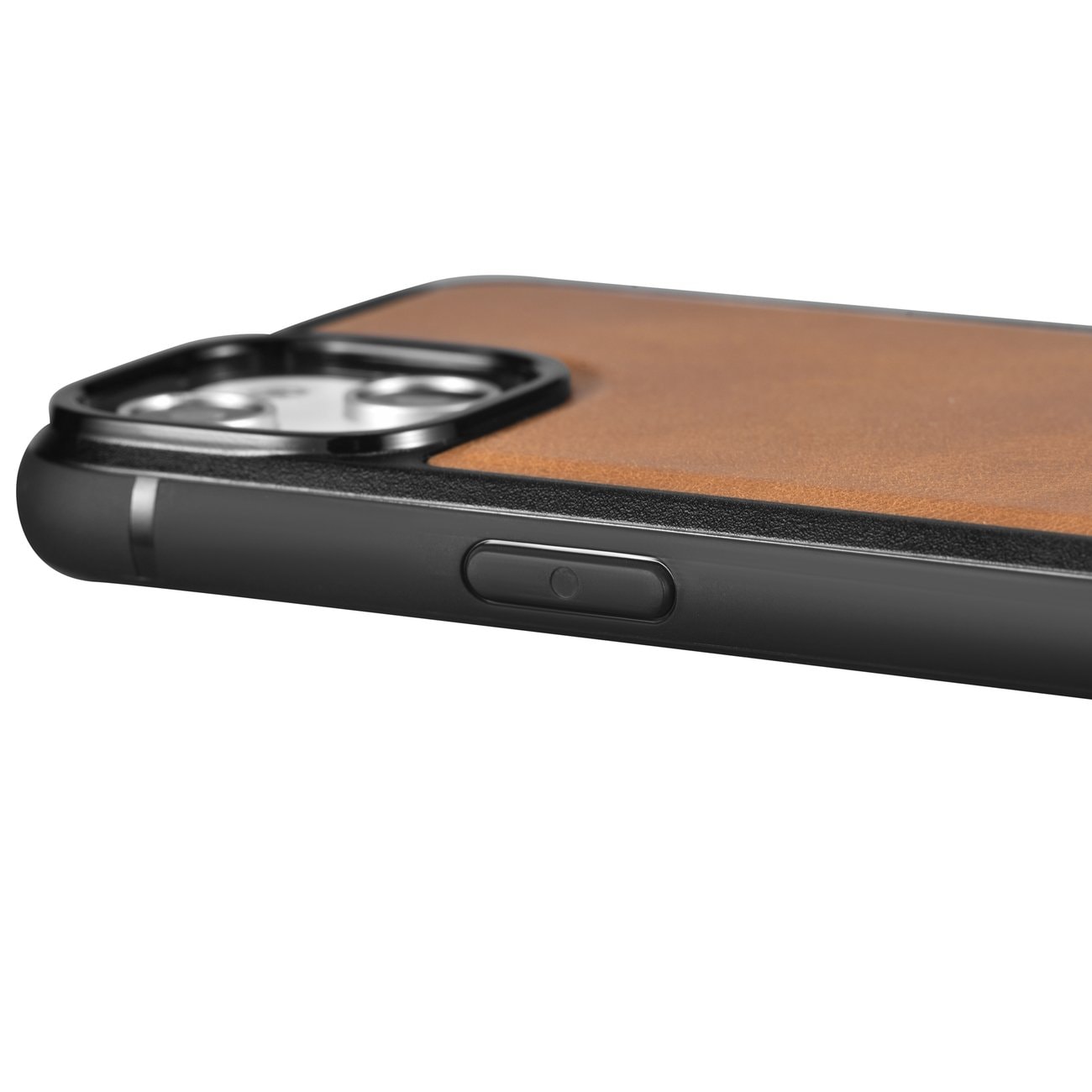 iCarer Leather Oil Wax-etui dekket med naturskinn for iPhone 14 Plus brun (WMI14220719-TN)