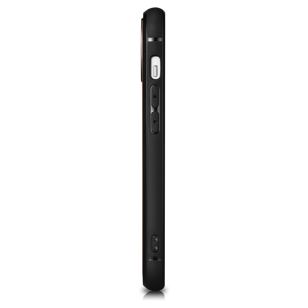 iCarer Leather Oil Wax-etui dekket med naturskinn for iPhone 14 Plus brun (WMI14220719-TN)