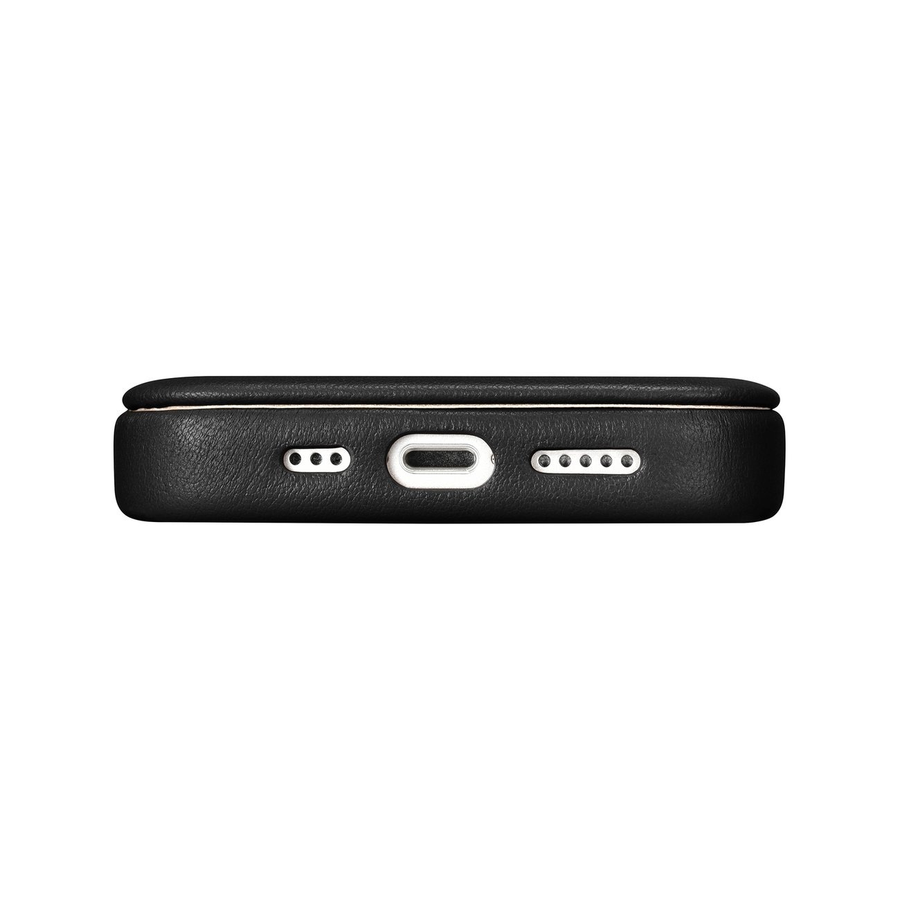 iCarer CE Premium Leather Folio Case for iPhone 14 Plus MagSafe - Black Magnetisk Flip Case