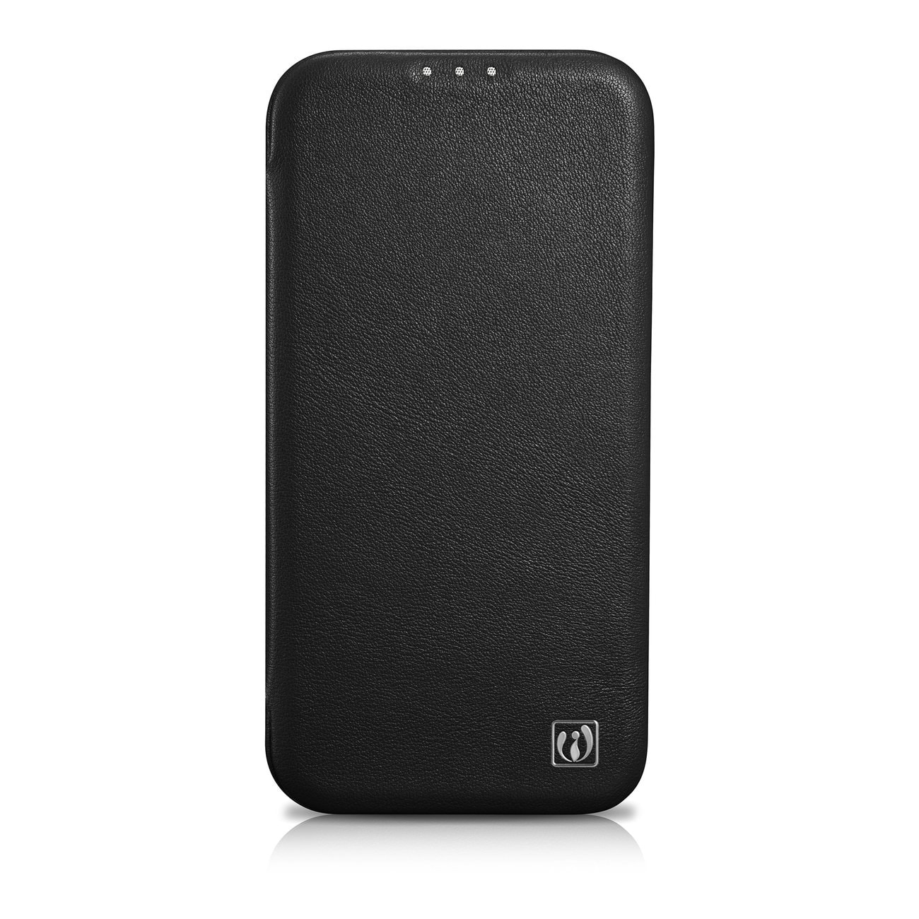 iCarer CE Premium Leather Folio Case for iPhone 14 Plus MagSafe - Black Magnetisk Flip Case