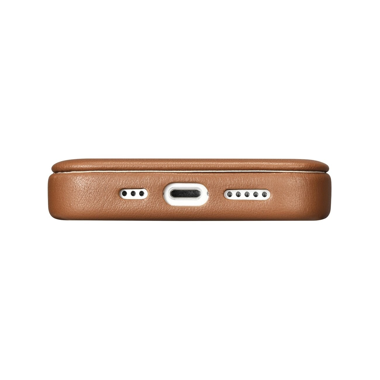 iCarer CE Premium Magnetisk folio-etui i lær til iPhone 14 Plus MagSafe Brown (WMI14220715-BN)