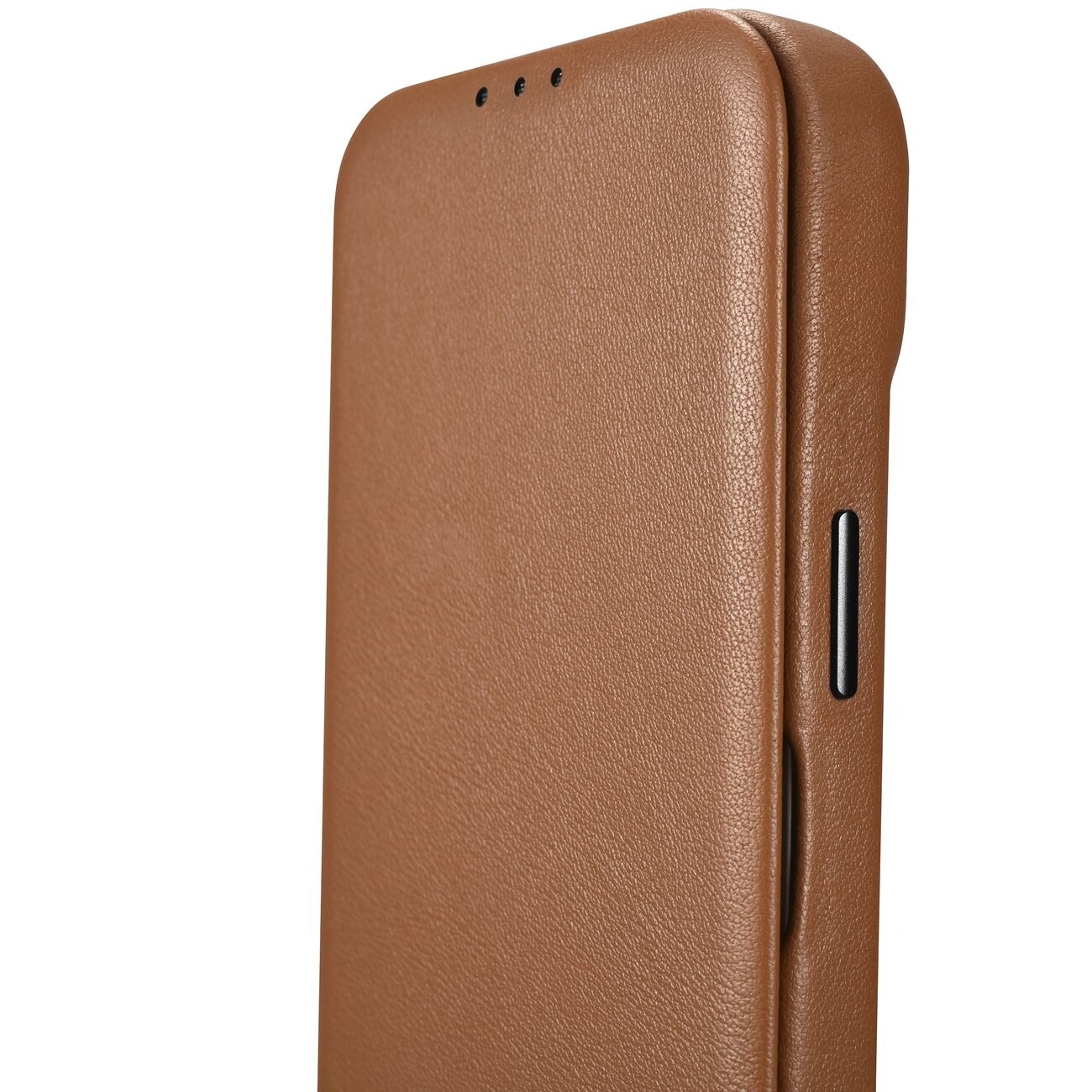 iCarer CE Premium Magnetisk folio-etui i lær til iPhone 14 Plus MagSafe Brown (WMI14220715-BN)