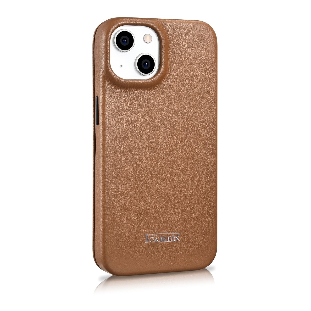 iCarer CE Premium Magnetisk folio-etui i lær til iPhone 14 Plus MagSafe Brown (WMI14220715-BN)