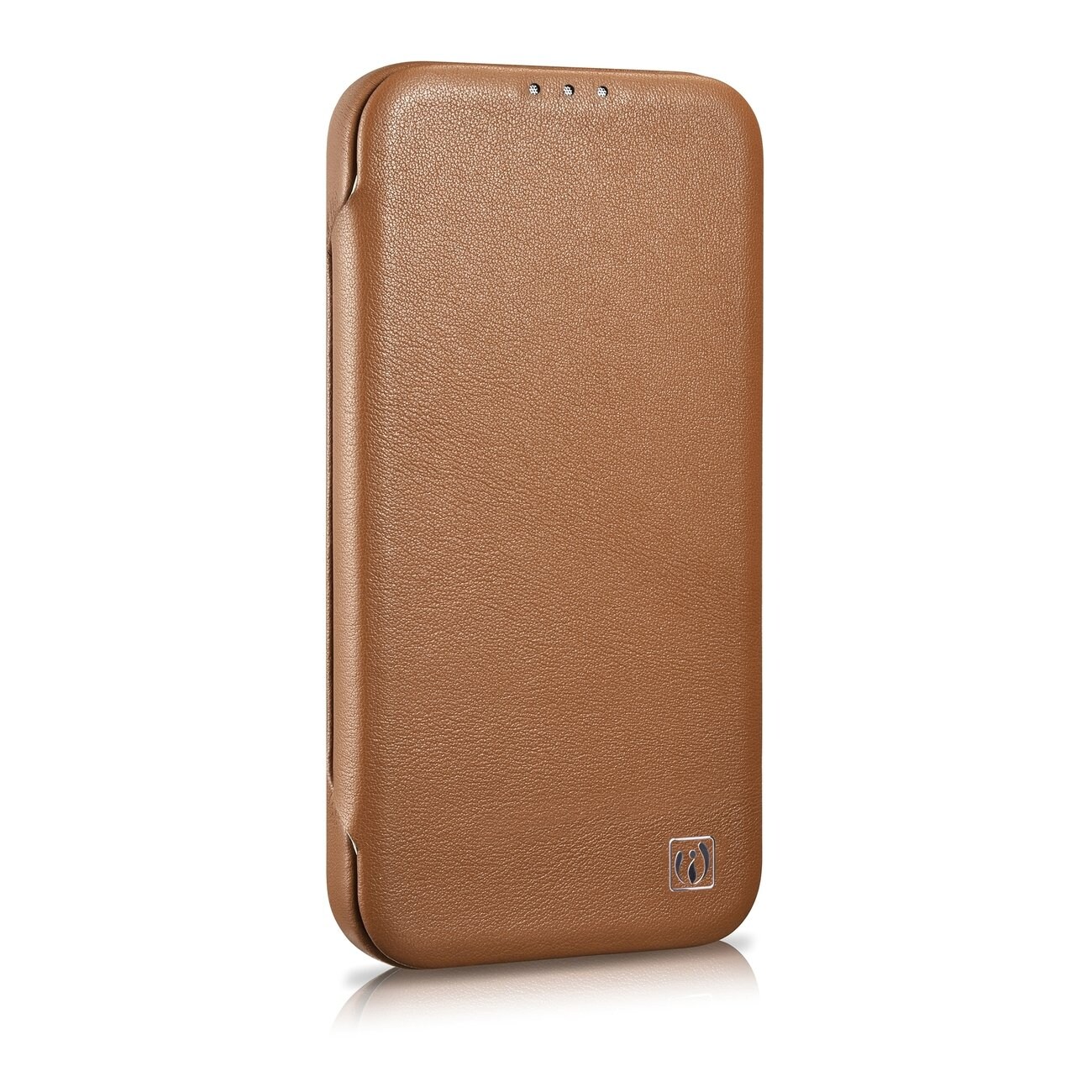 iCarer CE Premium Magnetisk folio-etui i lær til iPhone 14 Plus MagSafe Brown (WMI14220715-BN)