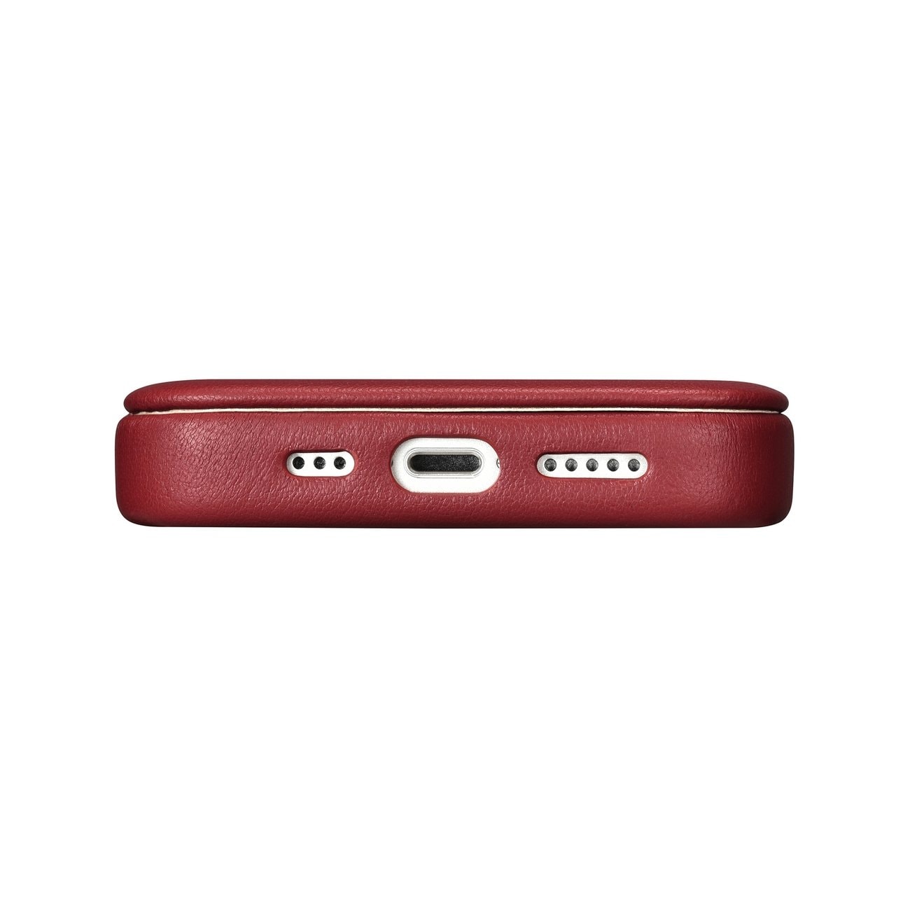 iCarer CE Premium Folio iPhone 14 Plus Magnetisk flip-etui i skinn MagSafe Red (WMI14220715-RD)