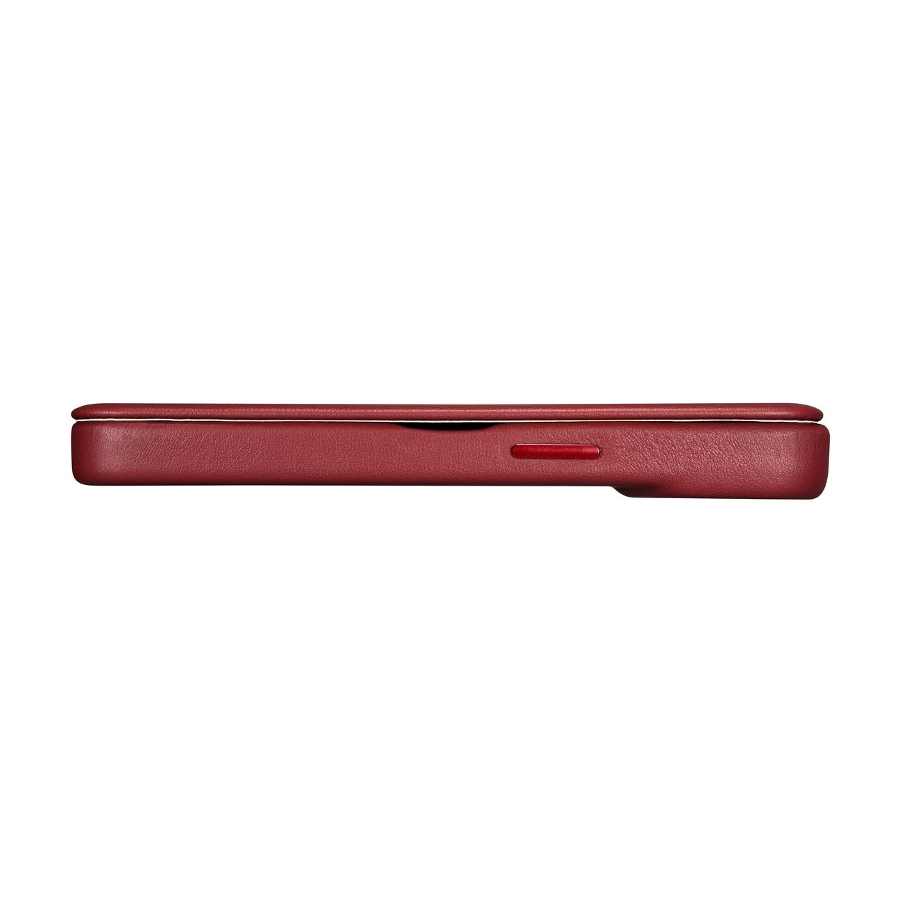 iCarer CE Premium Folio iPhone 14 Plus Magnetisk flip-etui i skinn MagSafe Red (WMI14220715-RD)