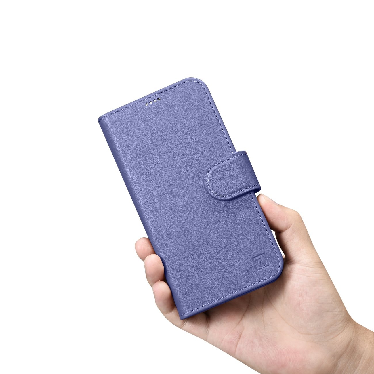 iCarer 2in1 lommebokdeksel iPhone 14 Plus Anti-RFID flip-etui skinn lys lilla (WMI14220727-LP)