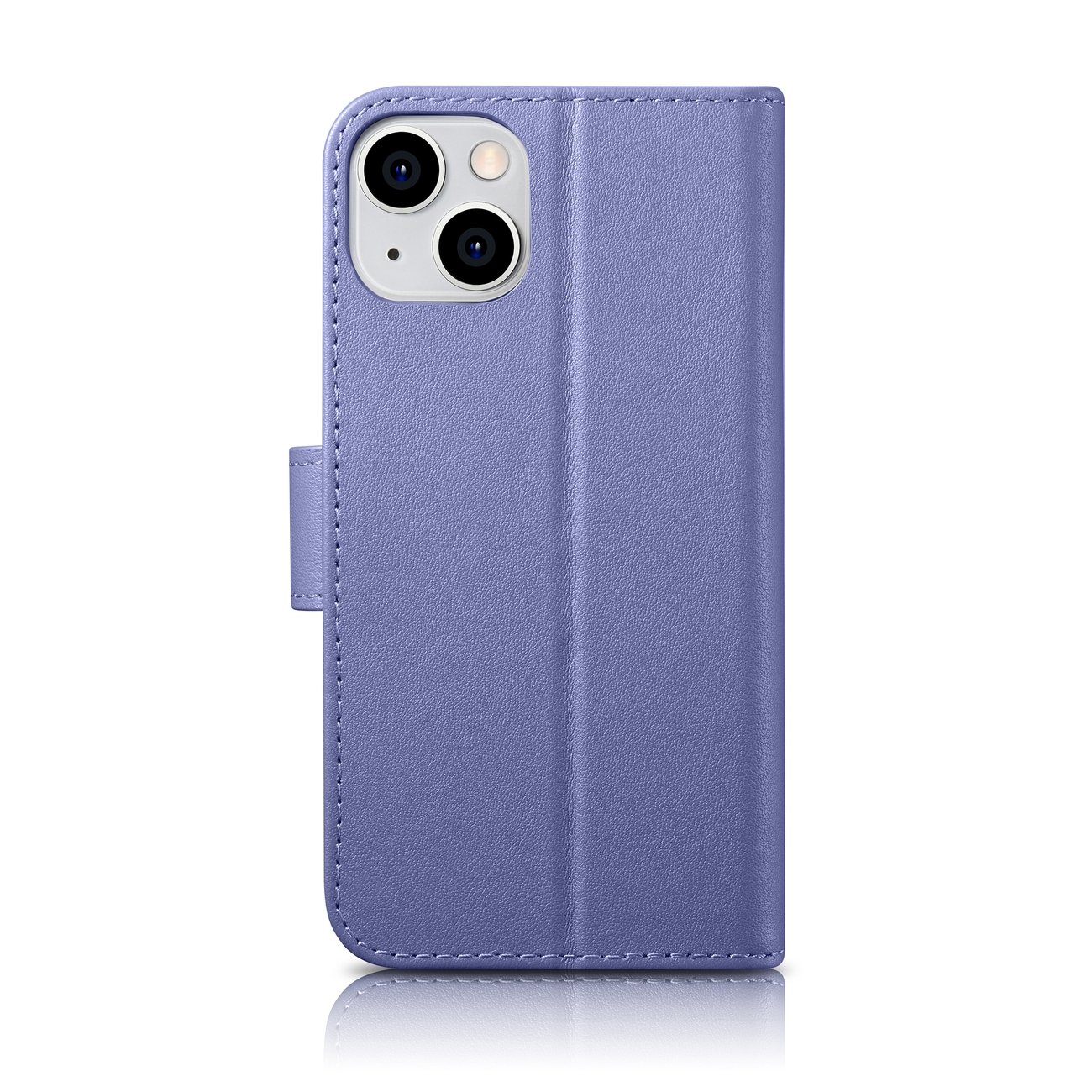 iCarer 2in1 lommebokdeksel iPhone 14 Plus Anti-RFID flip-etui skinn lys lilla (WMI14220727-LP)