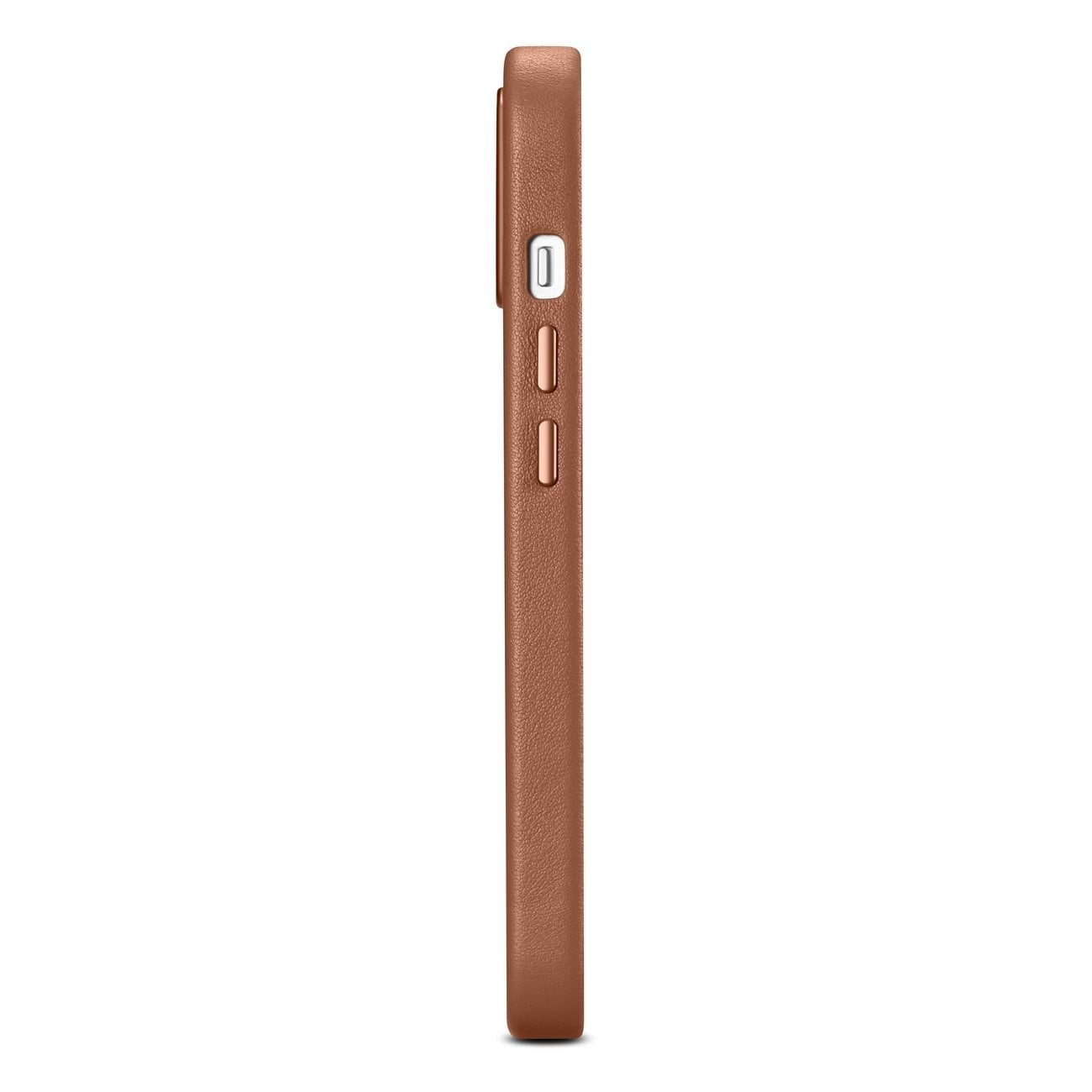 iCarer Case lærdeksel for iPhone 14 Plus Brown (MagSafe-kompatibel)