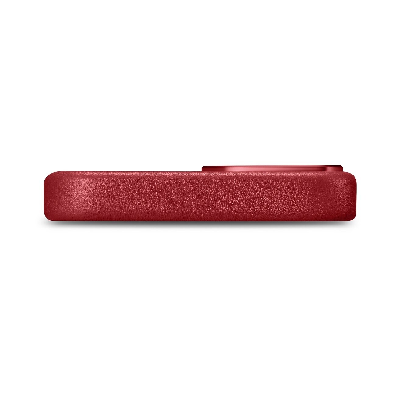 iCarer Case Skinnveske i naturskinn til iPhone 14 Plus rød (kompatibel med MagSafe)