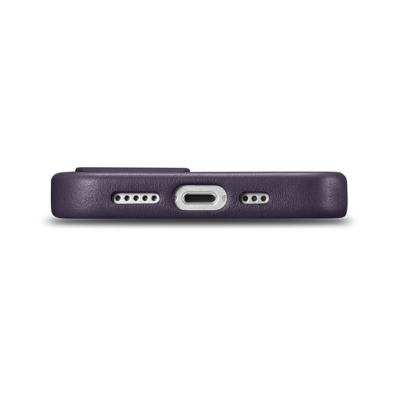 iCarer Case Leather Cover-etui for iPhone 14 Plus mørk lilla (MagSafe-kompatibel)