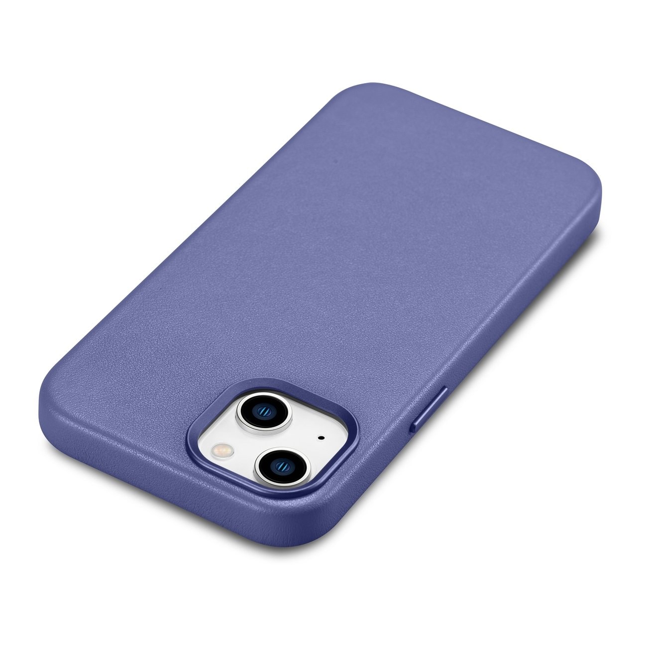 iCarer-etui i lærdeksel i ekte lær iPhone 14 Plus lys lilla (MagSafe-kompatibel)