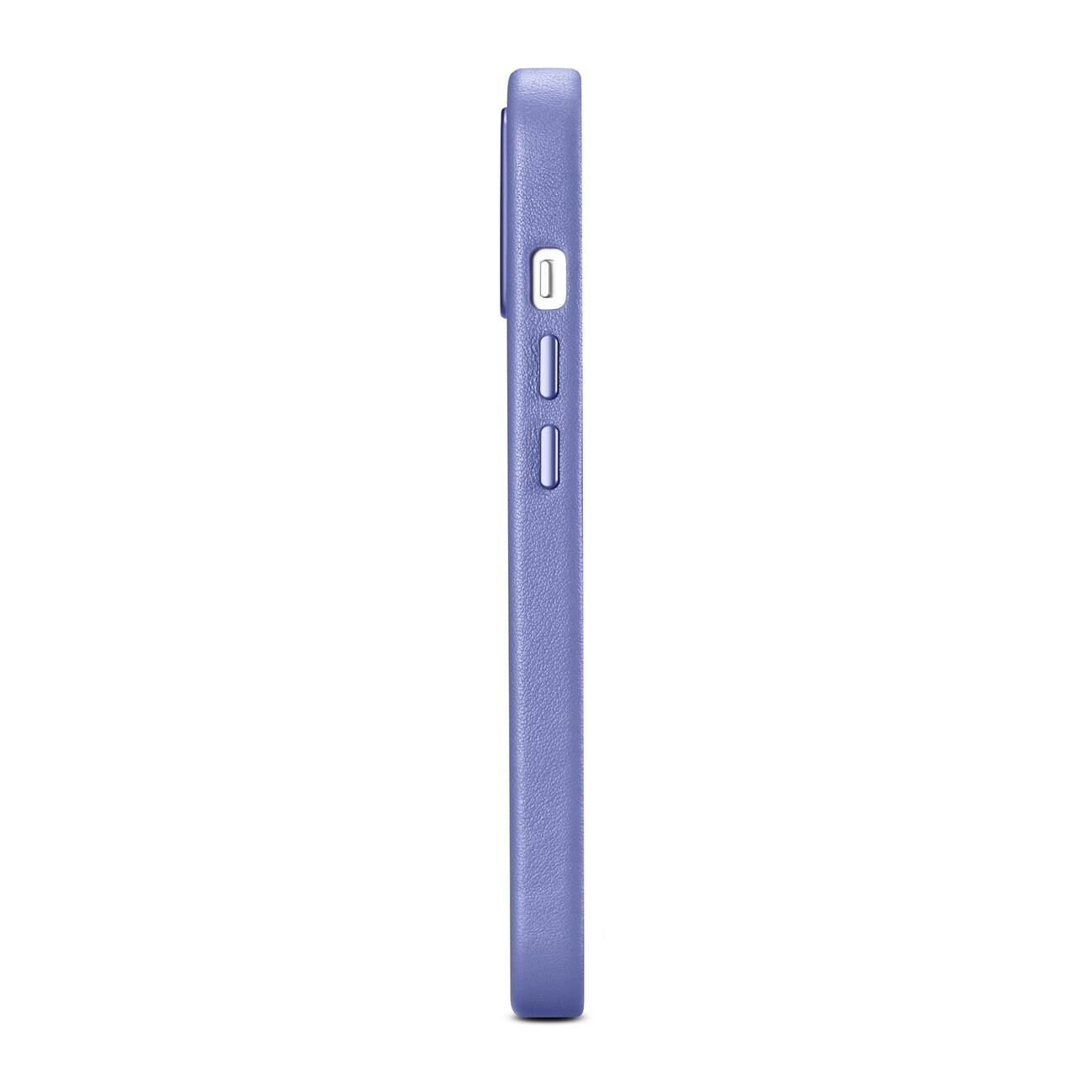 iCarer-etui i lærdeksel i ekte lær iPhone 14 Plus lys lilla (MagSafe-kompatibel)