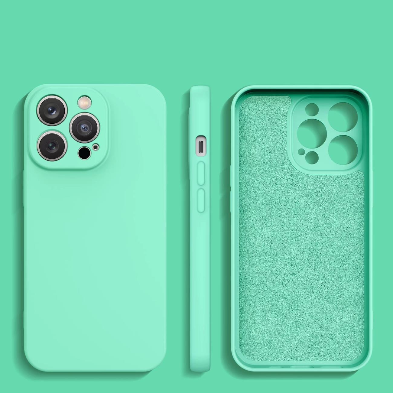 Silikonetui iPhone 14 Plus silikon deksel mintgrønn