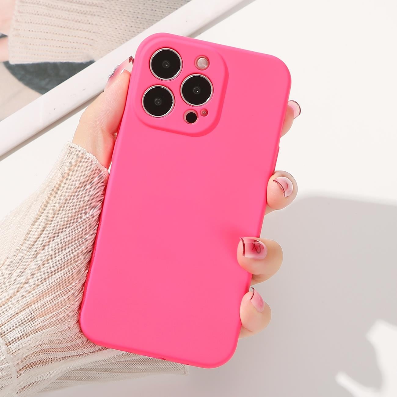 Silikonetui iPhone 14 Plus silikon deksel lyseblå