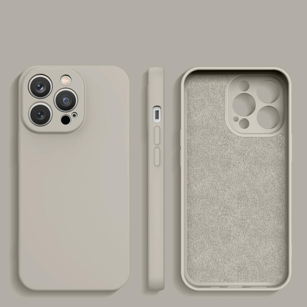 Silikonetui iPhone 14 Plus silikon deksel beige
