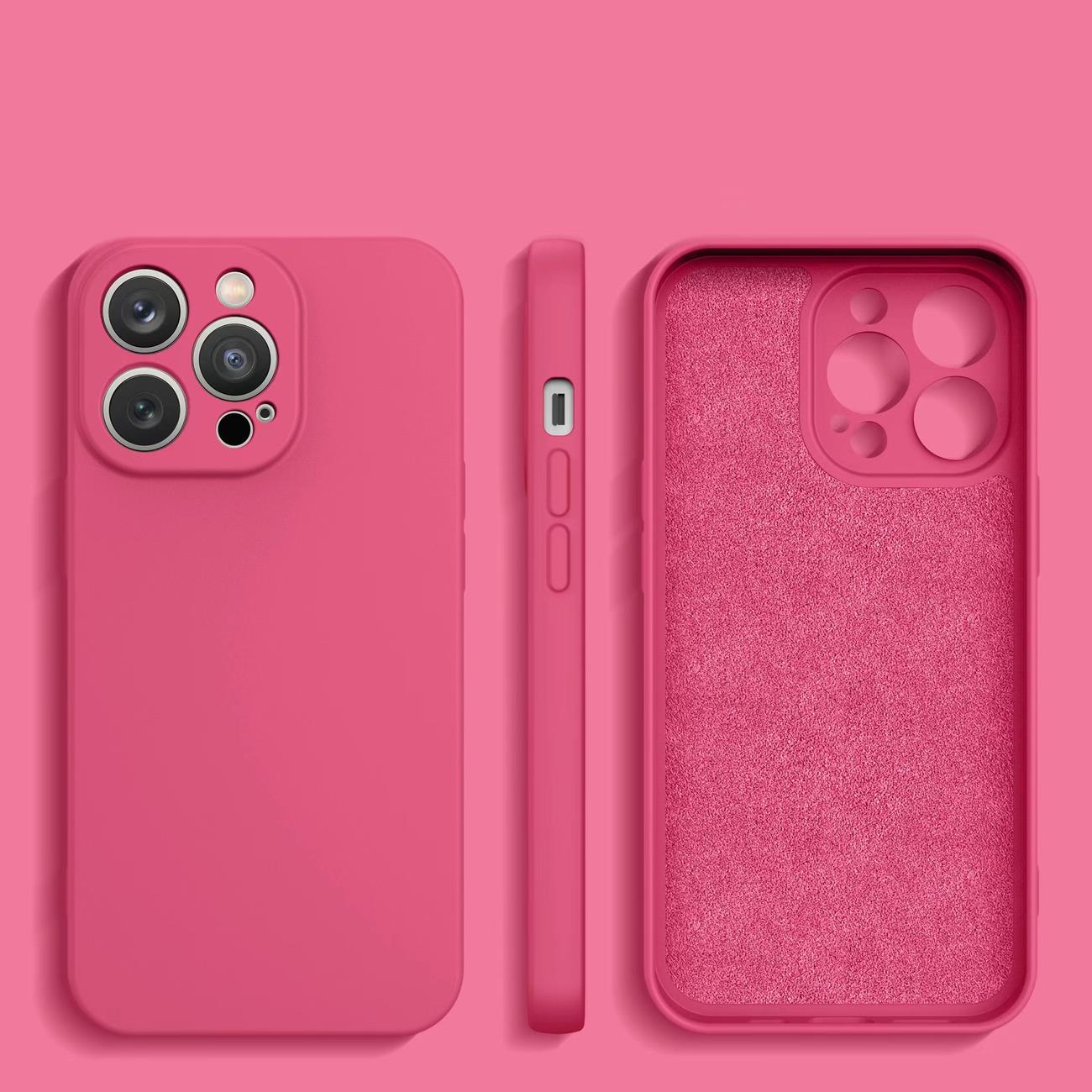 Silikonveske iPhone 14 Plus silikonveske fuchsia