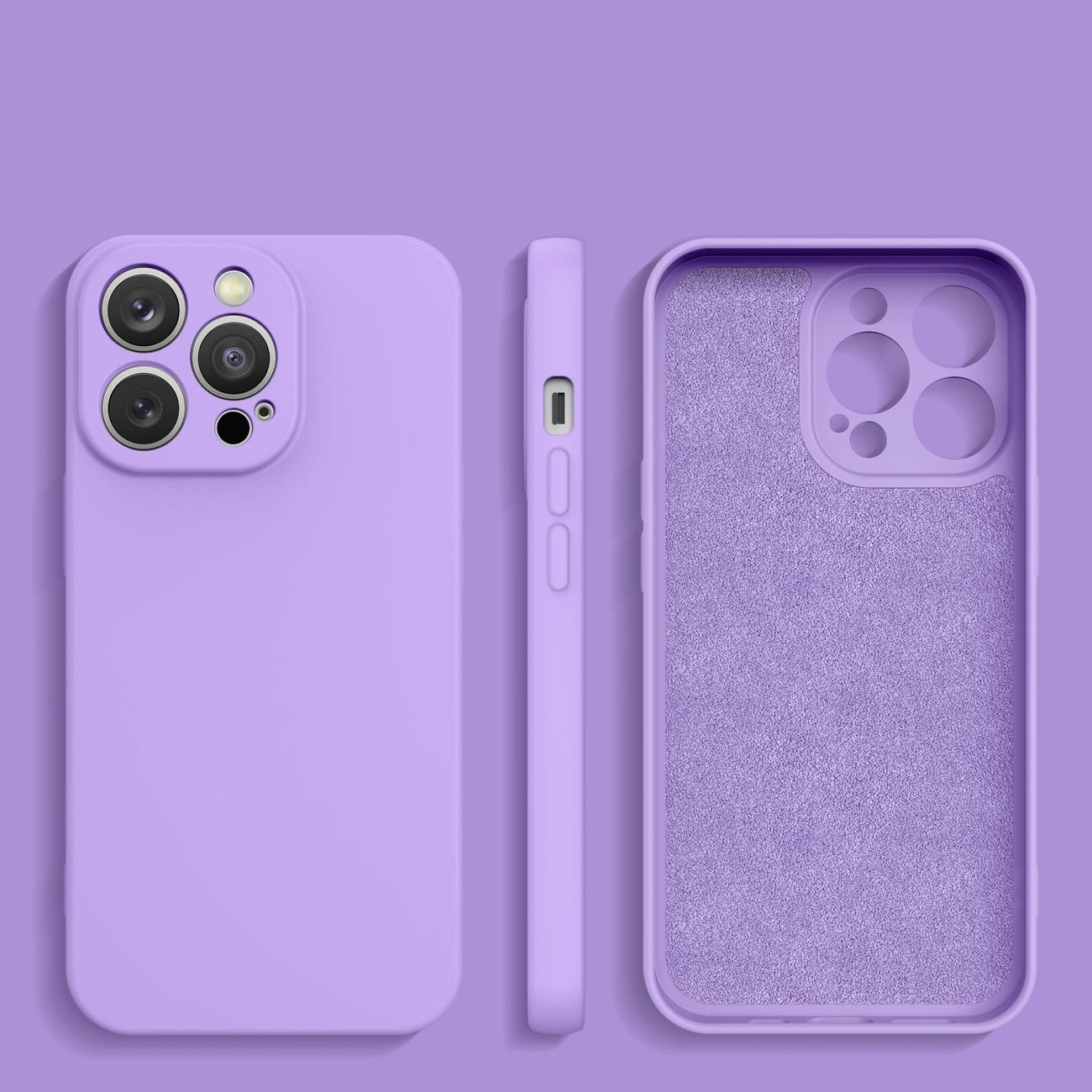 Silikonveske iPhone 14 Plus silikonveske lilla