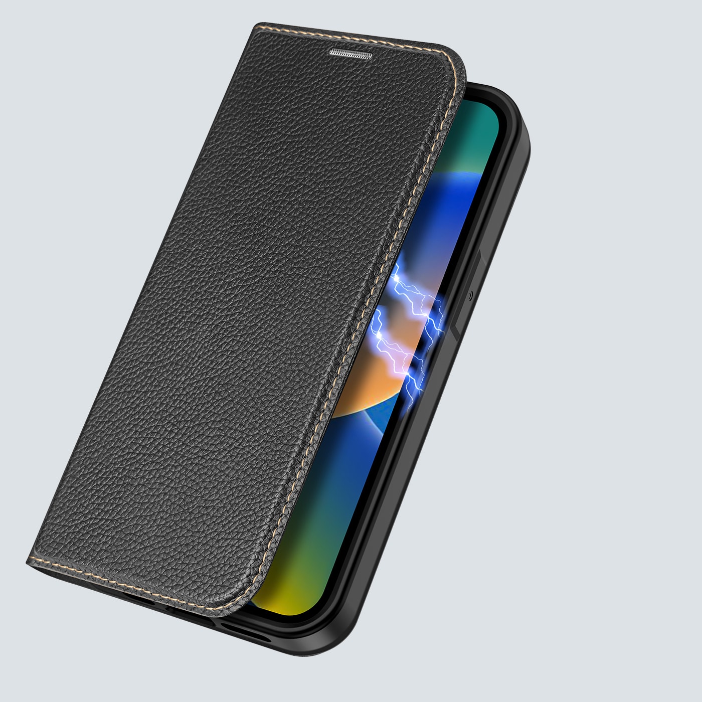 Dux Ducis Skin X2-etui for iPhone 14 Plus-etui med magnetisk klaff svart