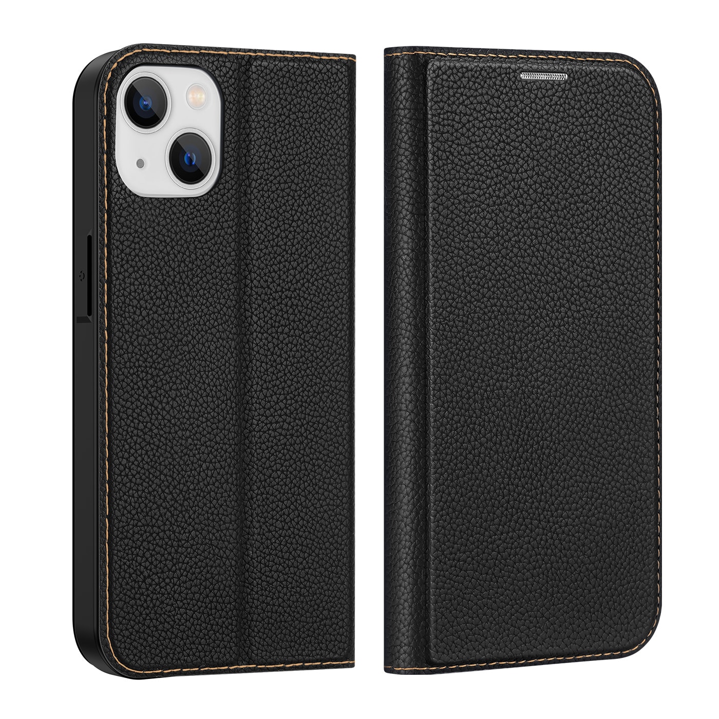 Dux Ducis Skin X2-etui for iPhone 14 Plus-etui med magnetisk klaff svart