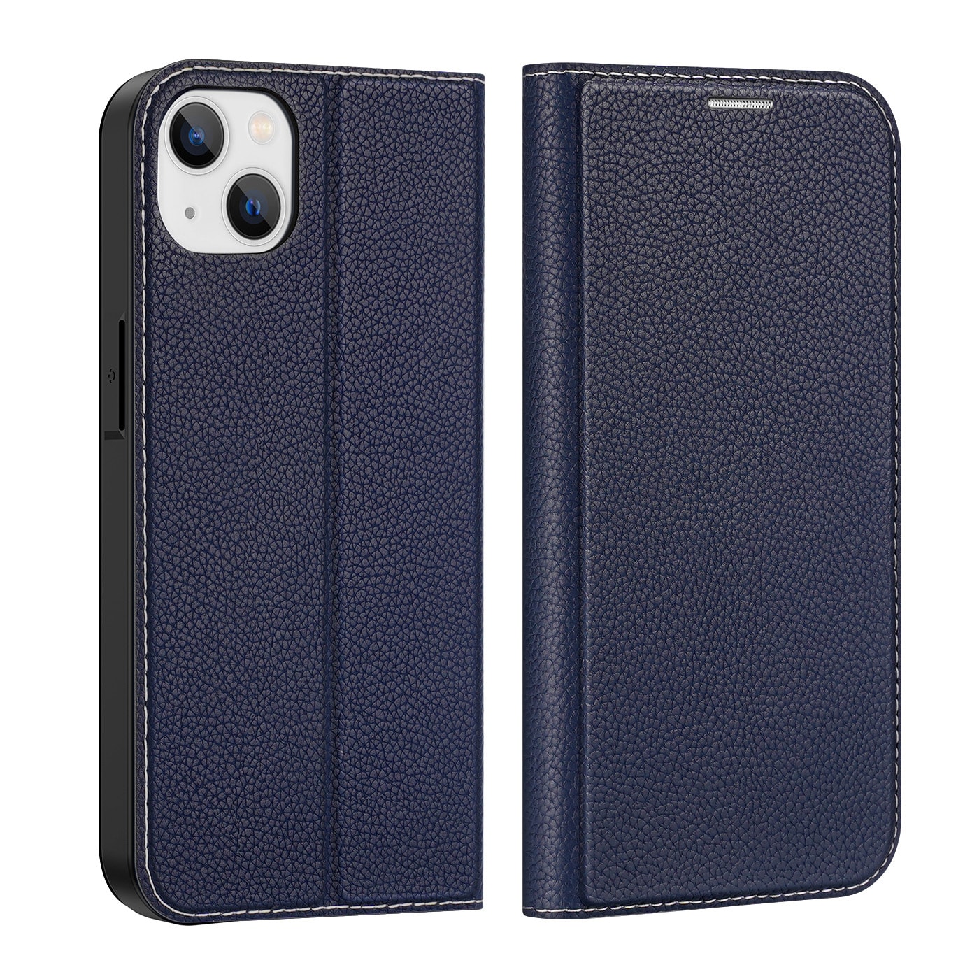 Dux Ducis Skin X2-etui til iPhone 14 Plus-etui med magnetisk klaff blå