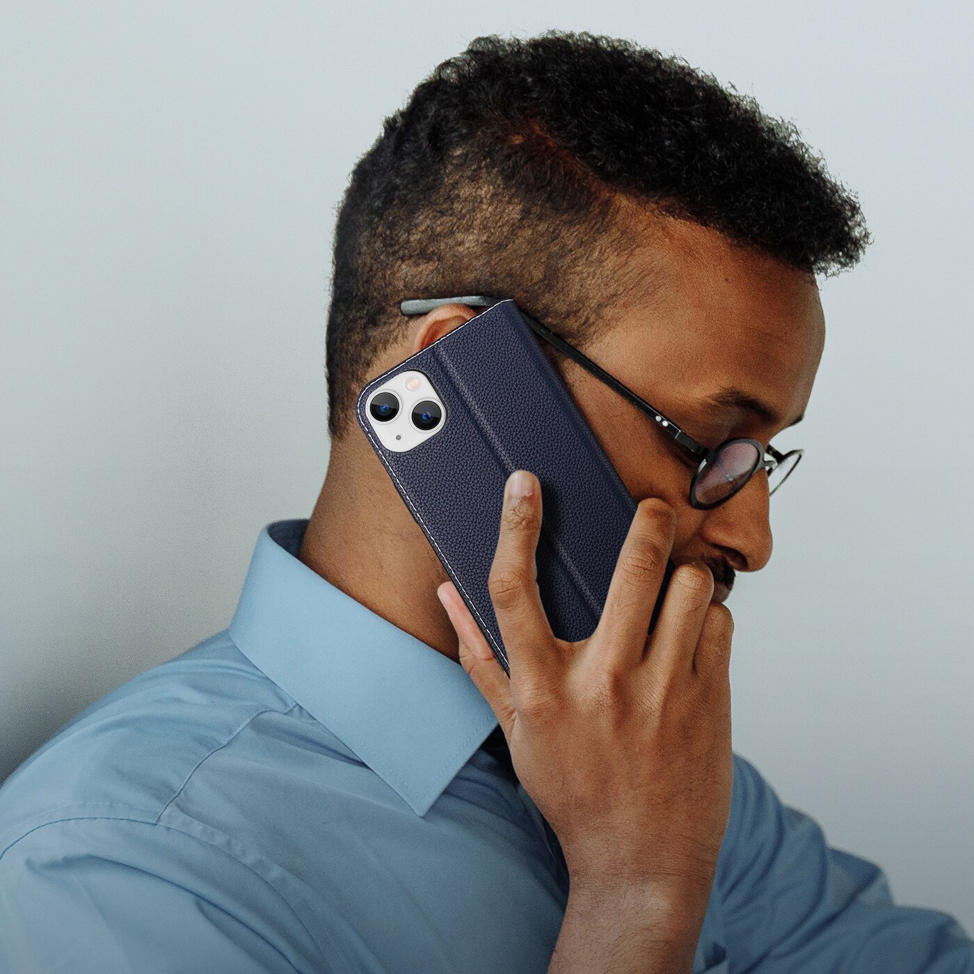 Dux Ducis Skin X2-etui til iPhone 14 Plus-etui med magnetisk klaff blå