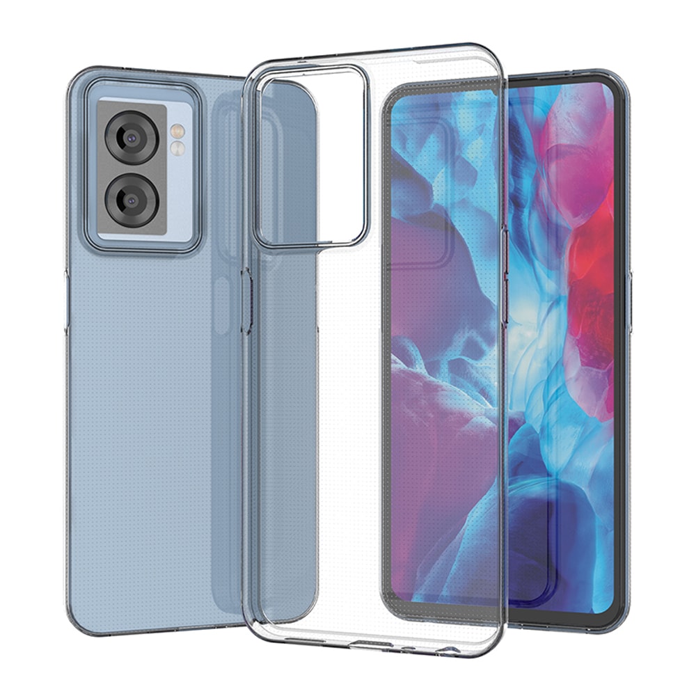 Ultraklart 0.5 mm etui for $0000042n A57/A77 5G, Realme V23/Narzo 50/Q5i 5G, gjennomsiktig deksel