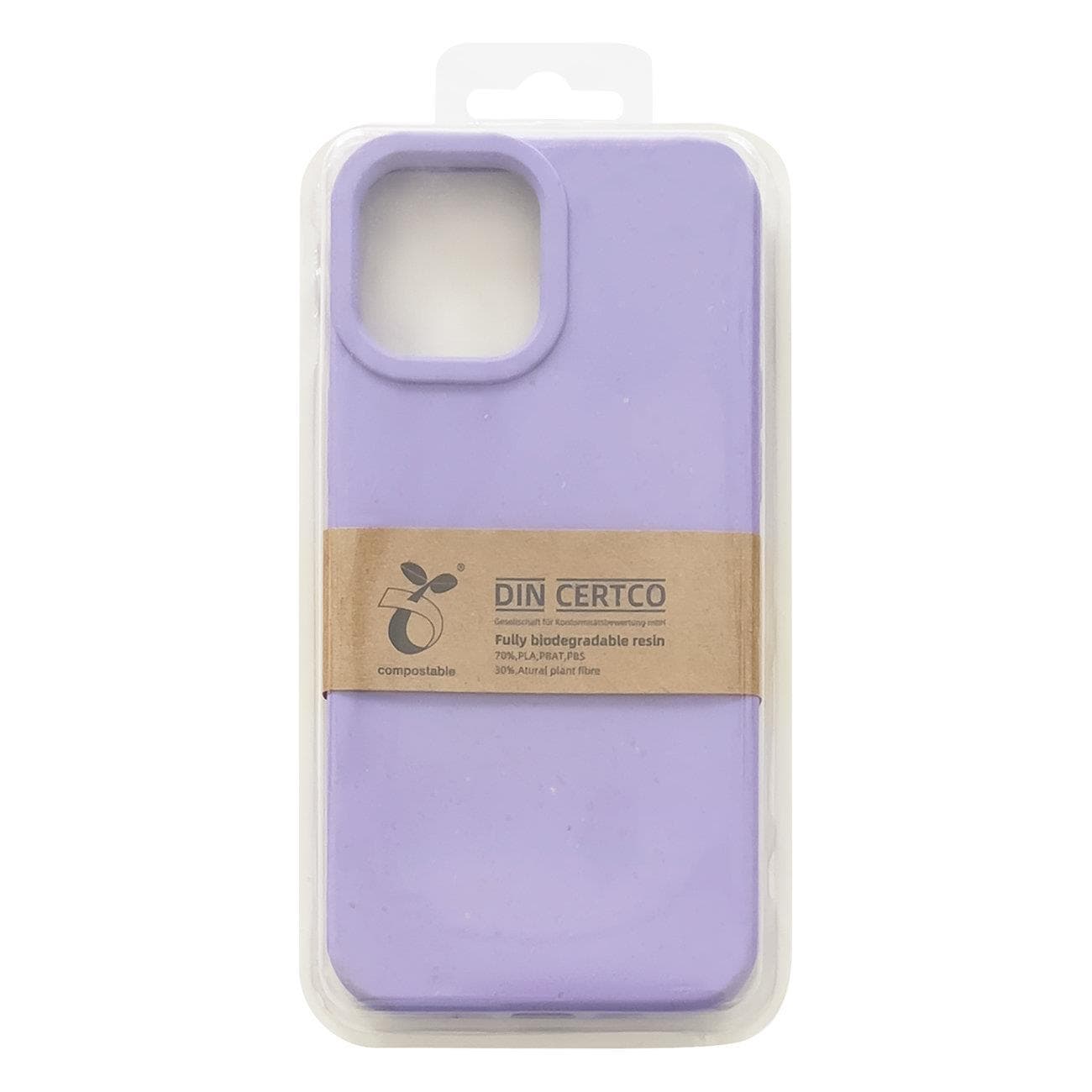 Eco Case-etui for iPhone 14 Plus nedbrytbart deksel i silikon, lilla