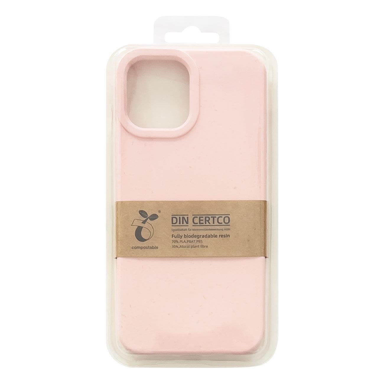 Eco Case-etui for iPhone 14 Plus nedbrytbart deksel av silikon rosa