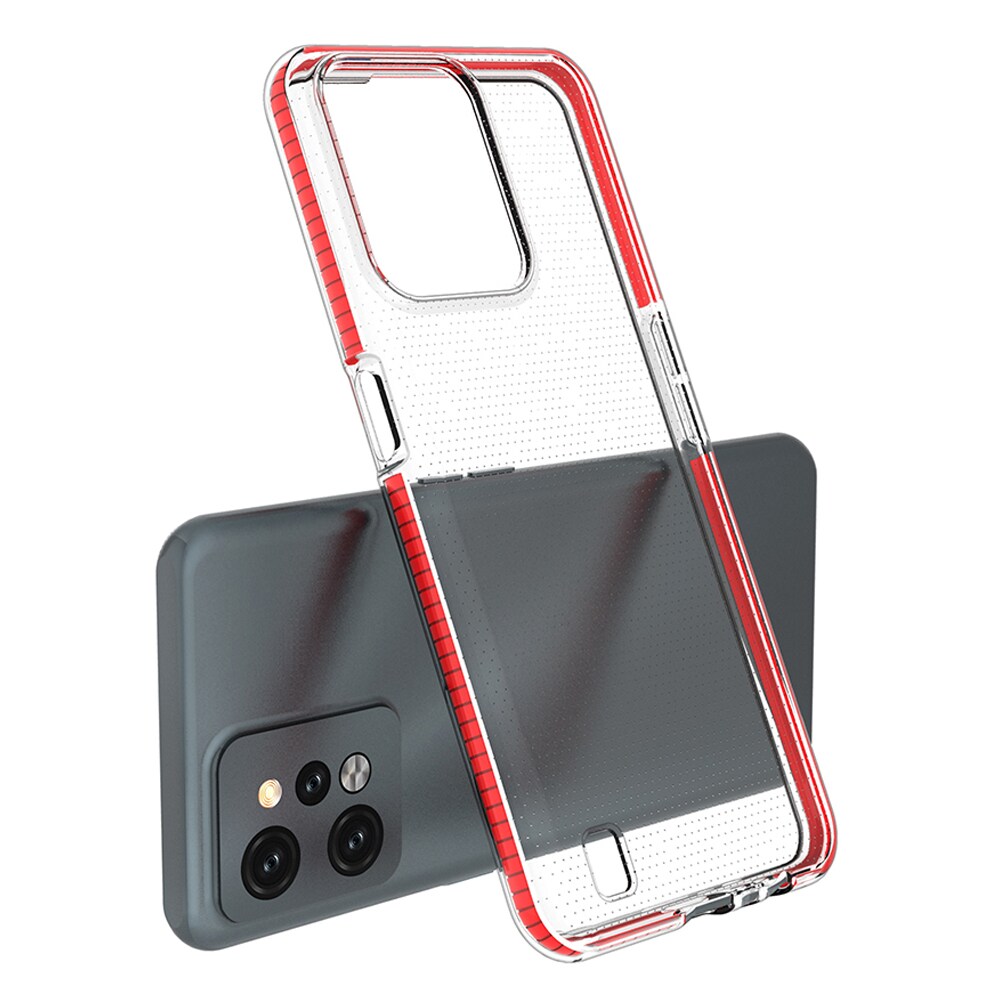 Spring Case-etui for Realme C31 silikondeksel med ramme svart