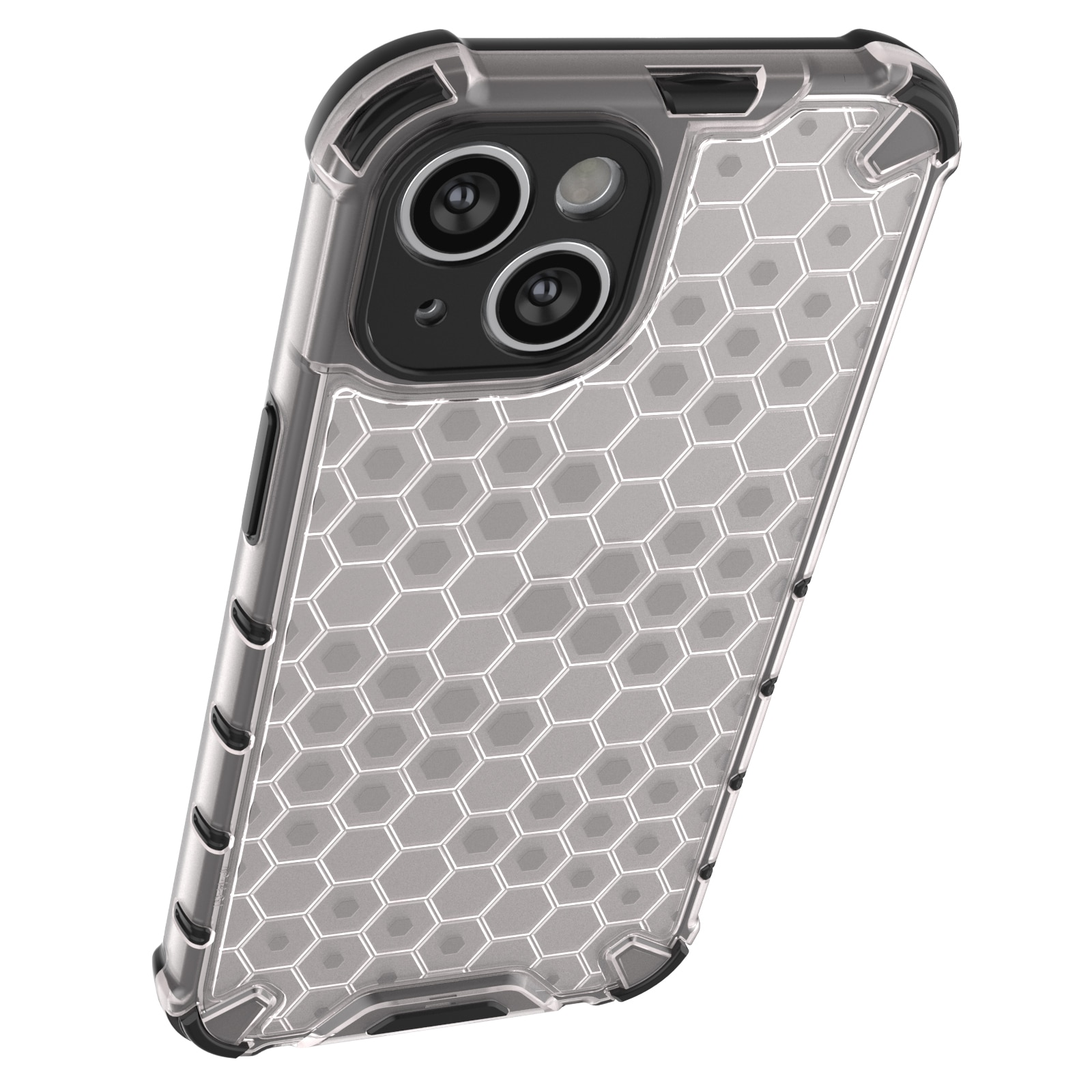 Honeycomb-etui for iPhone 14 pansret hybriddeksel blå