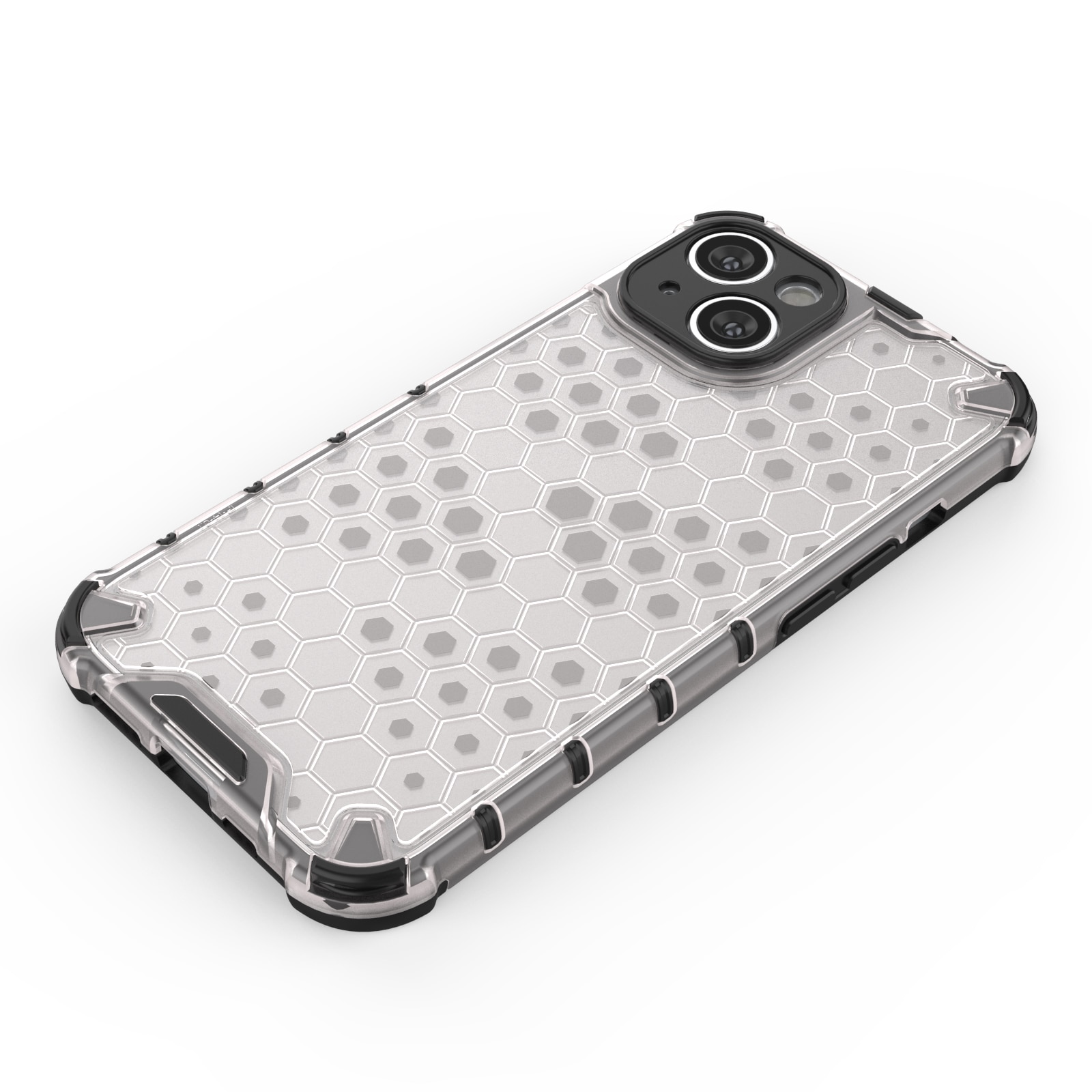 Honeycomb-etui for iPhone 14 pansret hybriddeksel blå