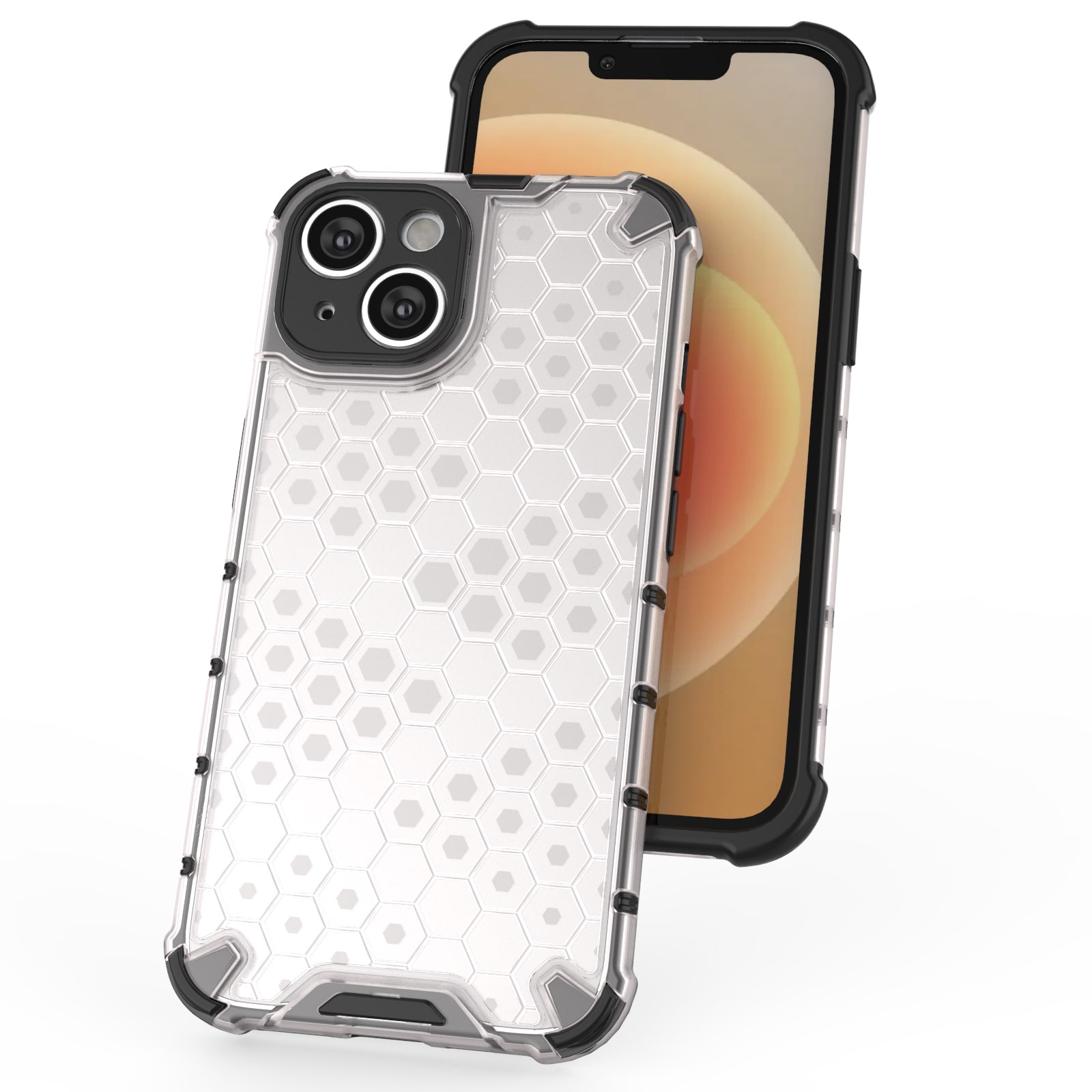 Honeycomb-etui for $ 0000010n 14 Plus pansret hybriddeksel svart