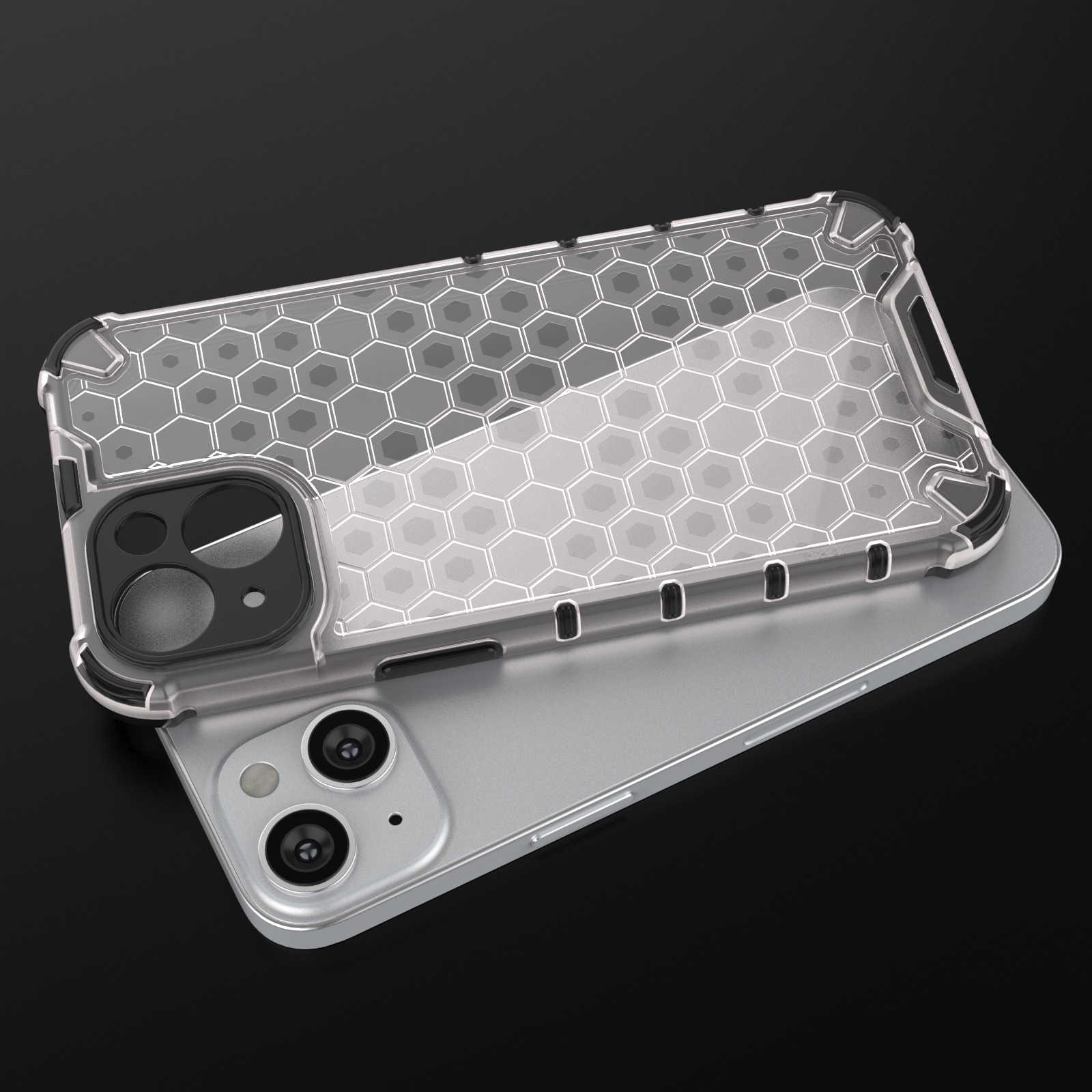 Honeycomb-etui for $ 0000010n 14 Plus pansret hybriddeksel svart