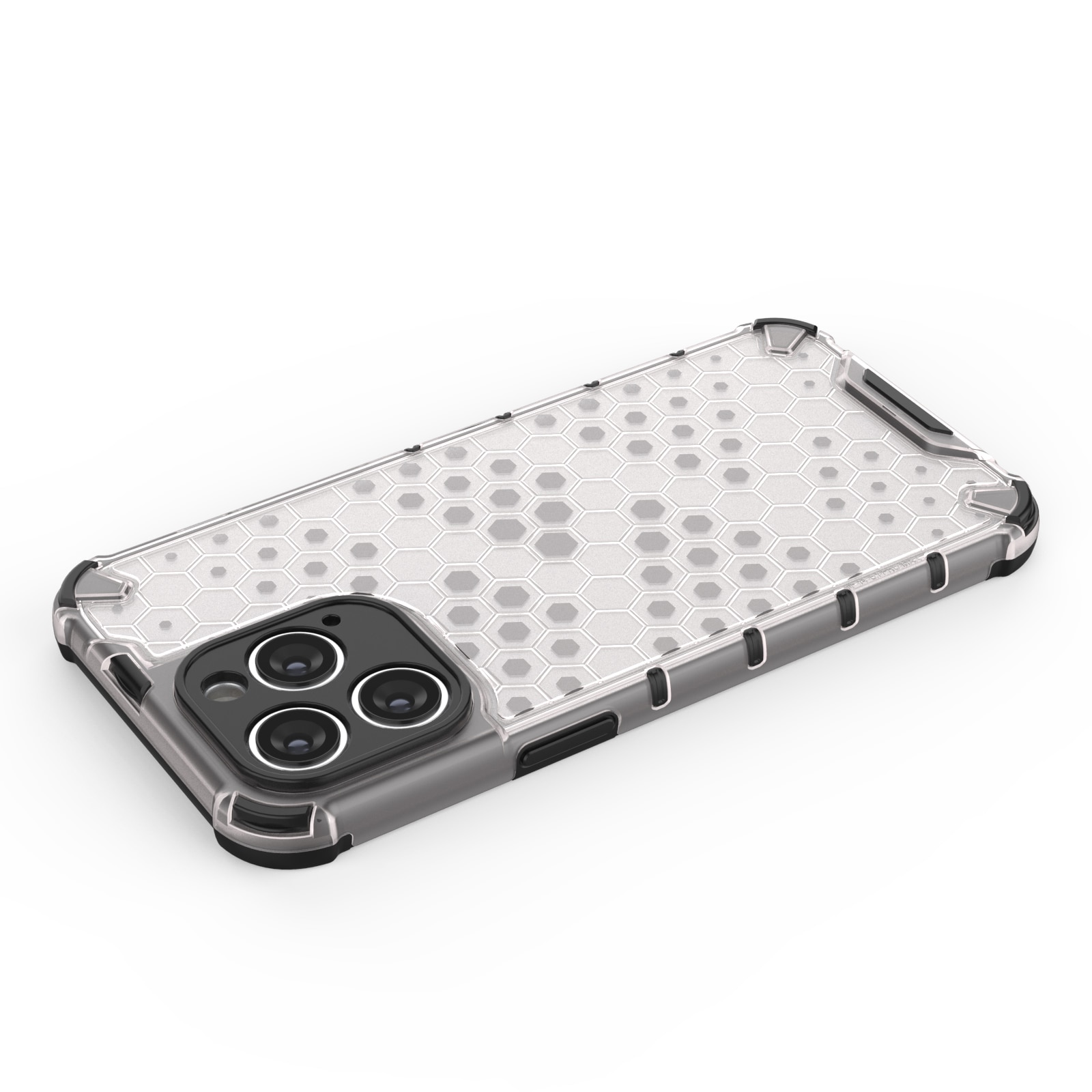 Honeycomb-etui for iPhone 14 Pro pansret hybriddeksel blå