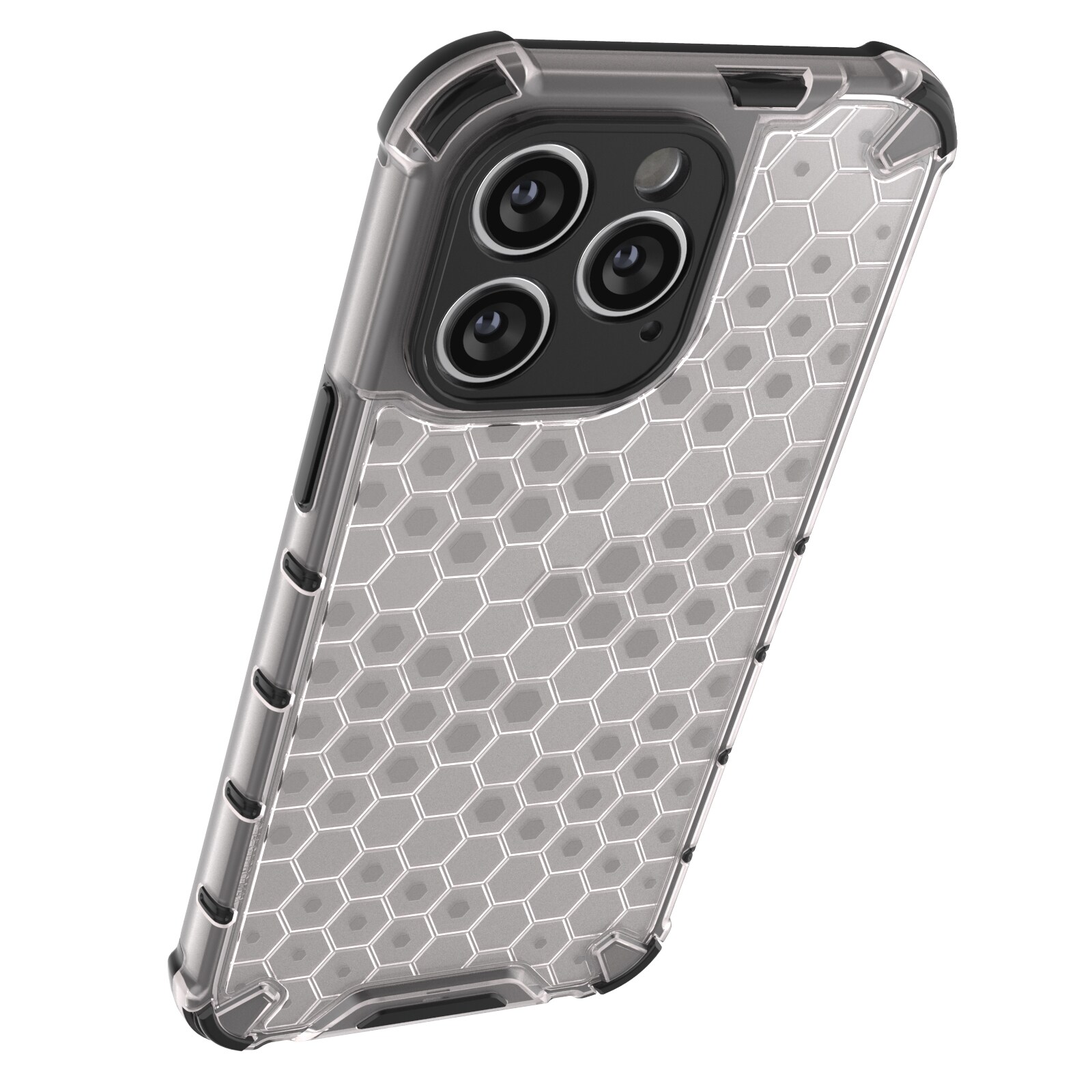 Honeycomb-etui for iPhone 14 Pro pansret hybriddeksel blå