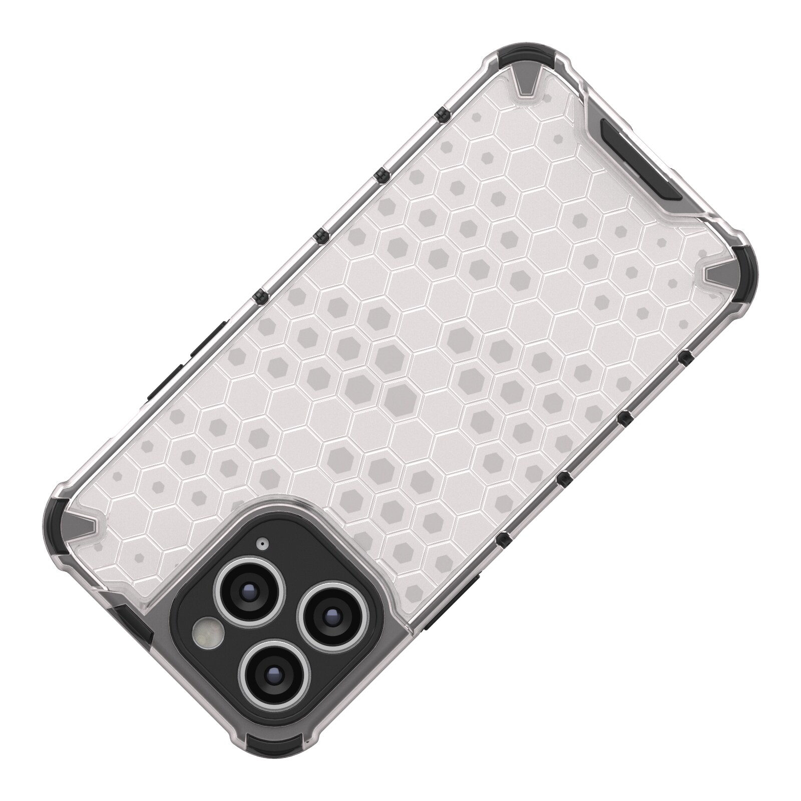 Honeycomb-etui for iPhone 14 Pro pansret hybriddeksel blå