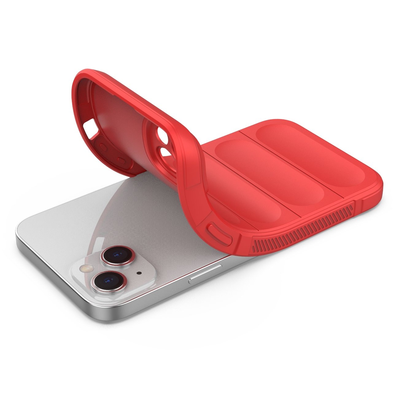 Magic Shield Case-etui for iPhone 14 Plus fleksibelt pansredeksel rødt
