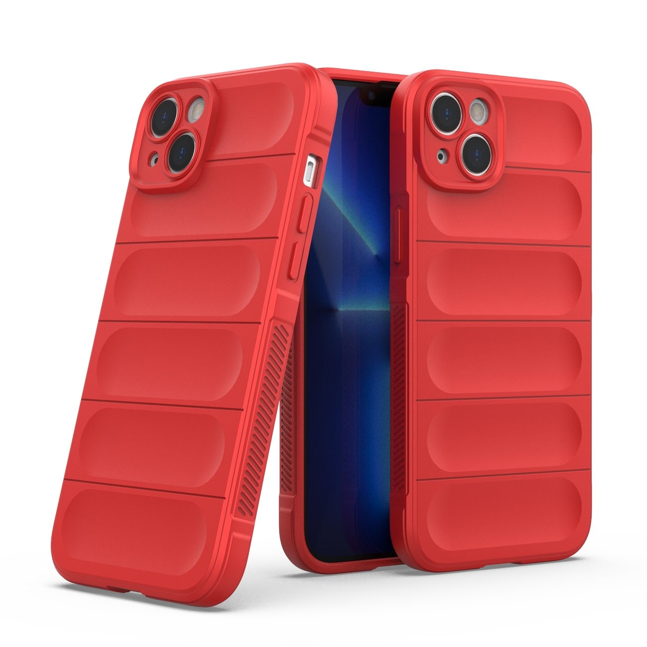 Magic Shield Case-etui for iPhone 14 Plus fleksibelt pansredeksel rødt