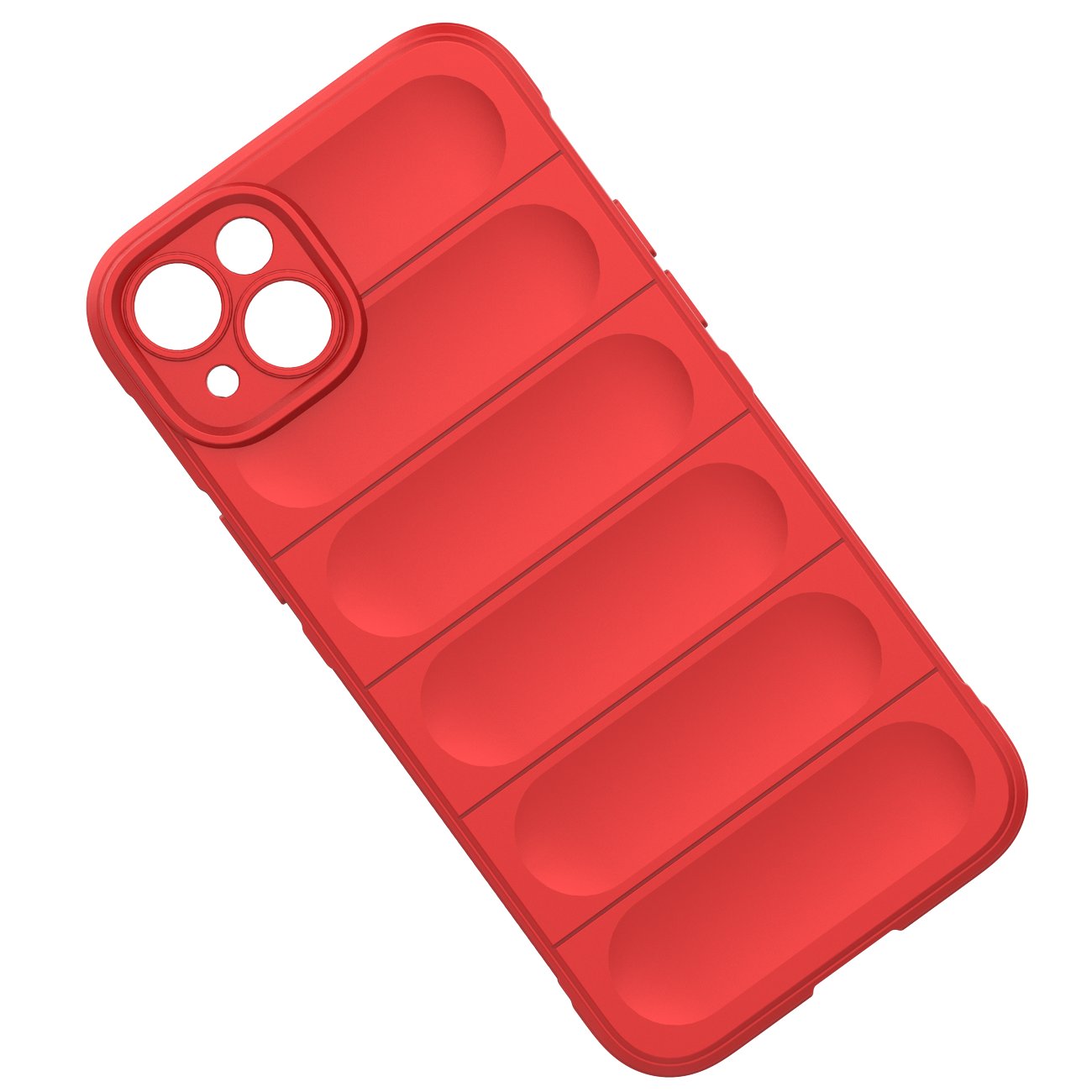 Magic Shield Case-etui for iPhone 14 Plus elastisk panseretui i burgunder