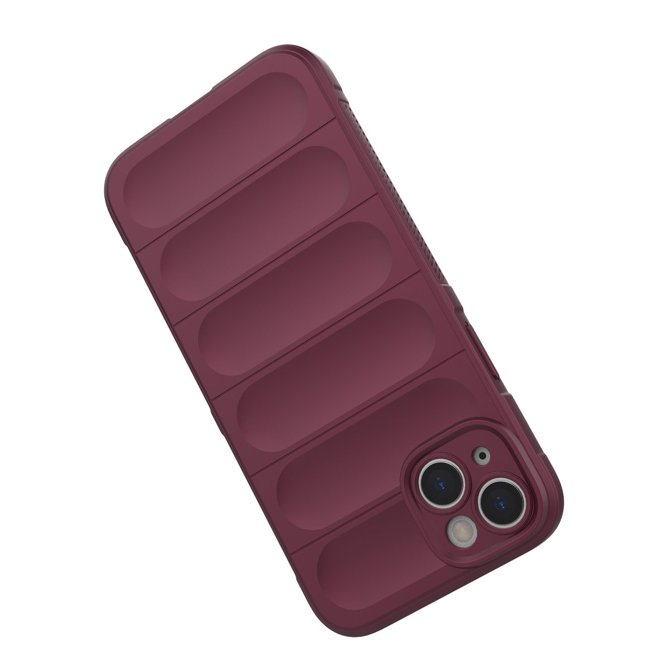 Magic Shield Case-etui for iPhone 14 Plus elastisk panseretui i burgunder