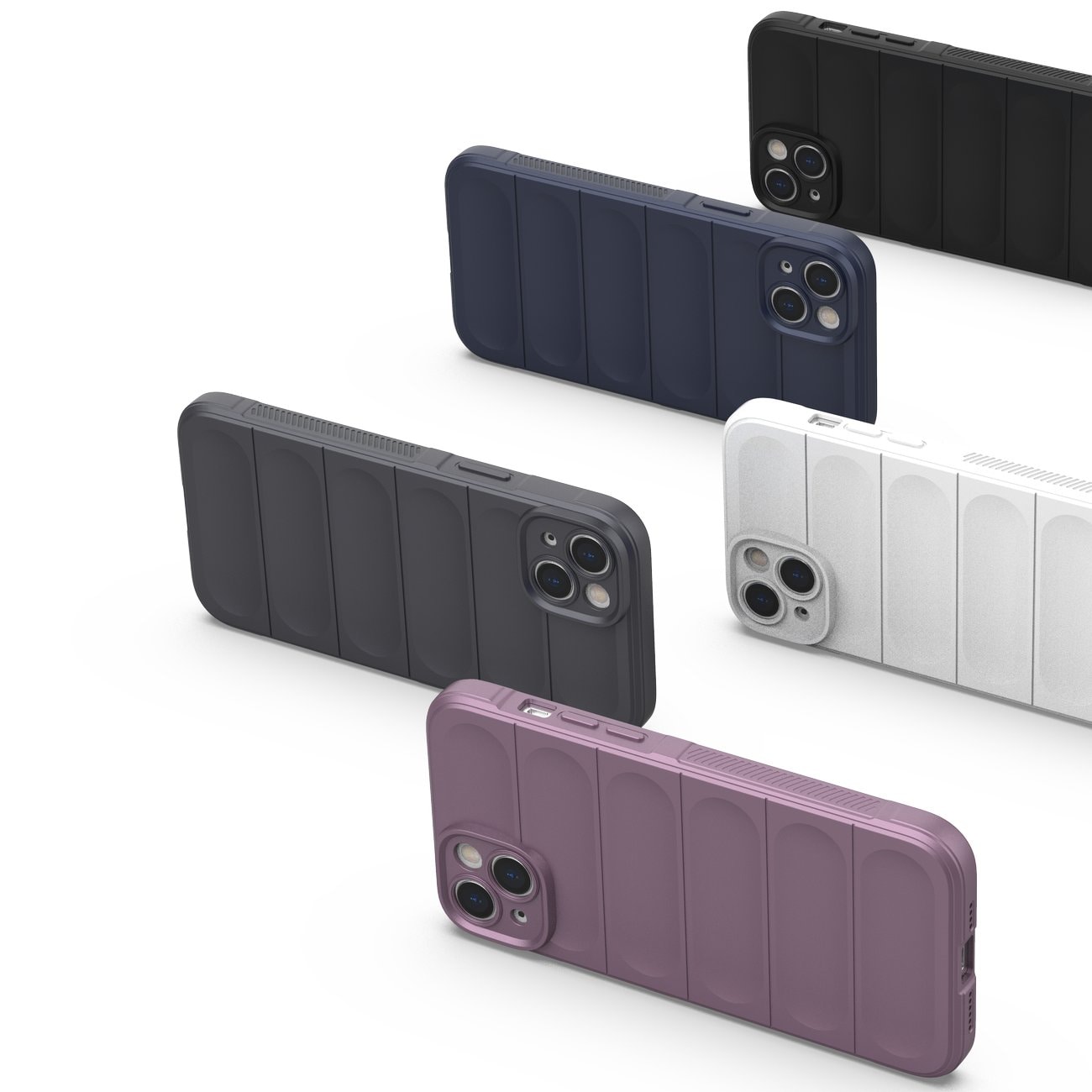 Magic Shield Case-etui for iPhone 14 Plus fleksibelt pansret mørkeblått deksel