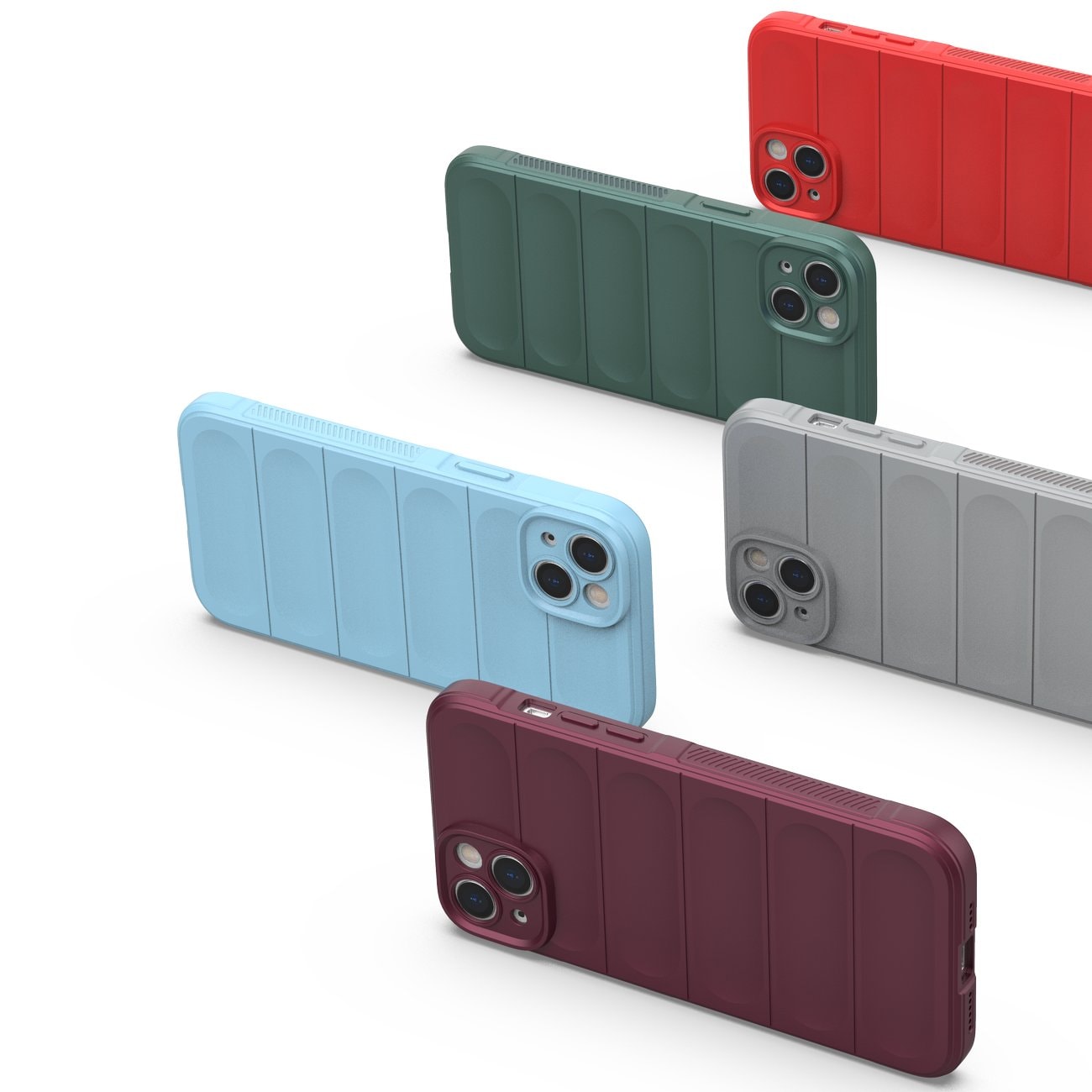 Magic Shield Case-etui for iPhone 14 Plus fleksibelt pansret mørkeblått deksel