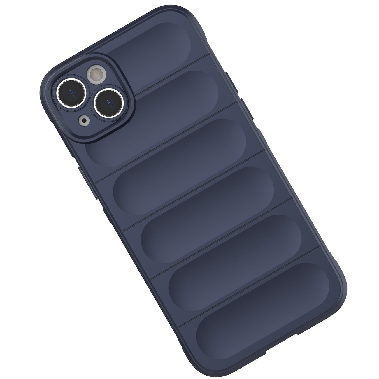 Magic Shield Case-etui for iPhone 14 Plus fleksibelt pansret mørkeblått deksel