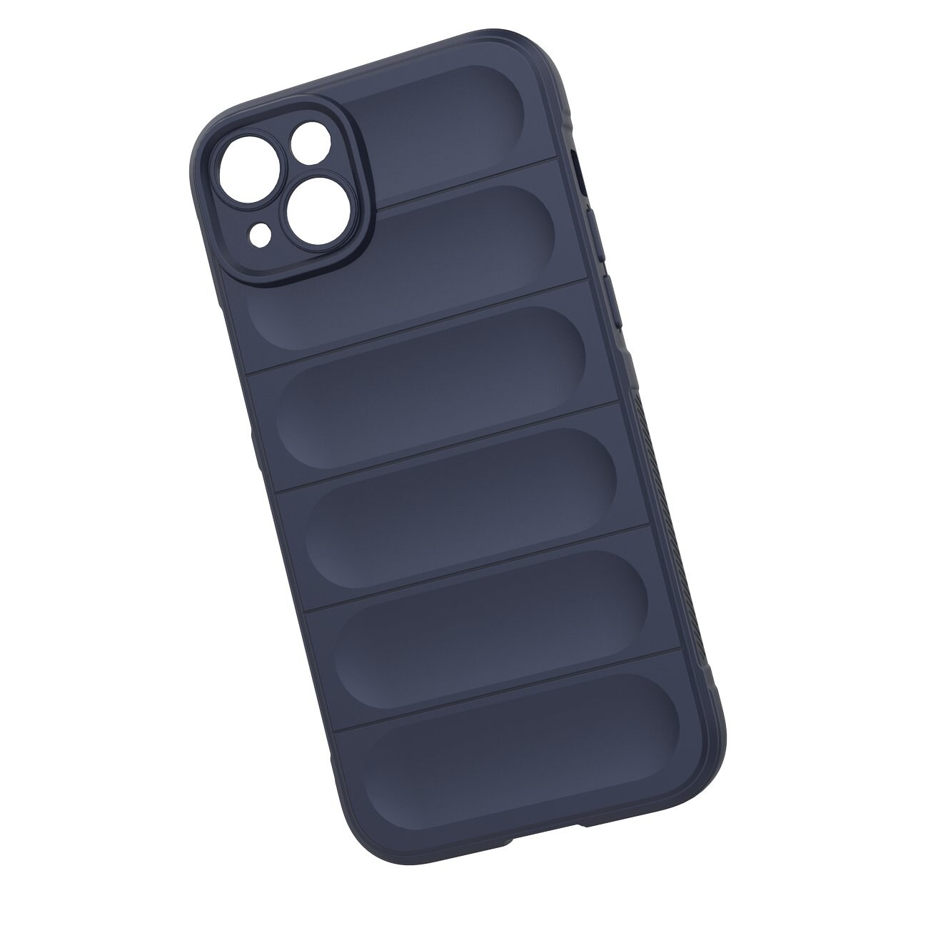 Magic Shield Case-etui for iPhone 14 Plus fleksibelt pansret mørkeblått deksel