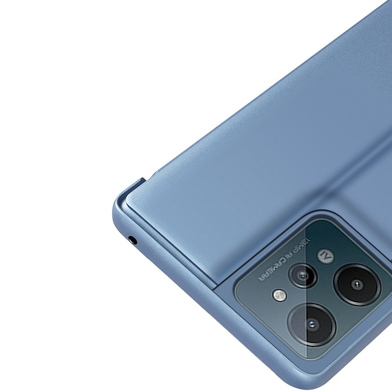 Clear View Case-deksel for Realme C31 flipdeksel svart