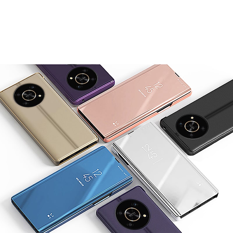 Clear View-etui til Honor X9 / X9 5G / X30 / Magic4 Lite flipdeksel svart