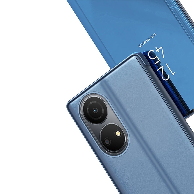 Clear View-etui for Honor X7 / Honor Play 30 Plus flipdeksel svart